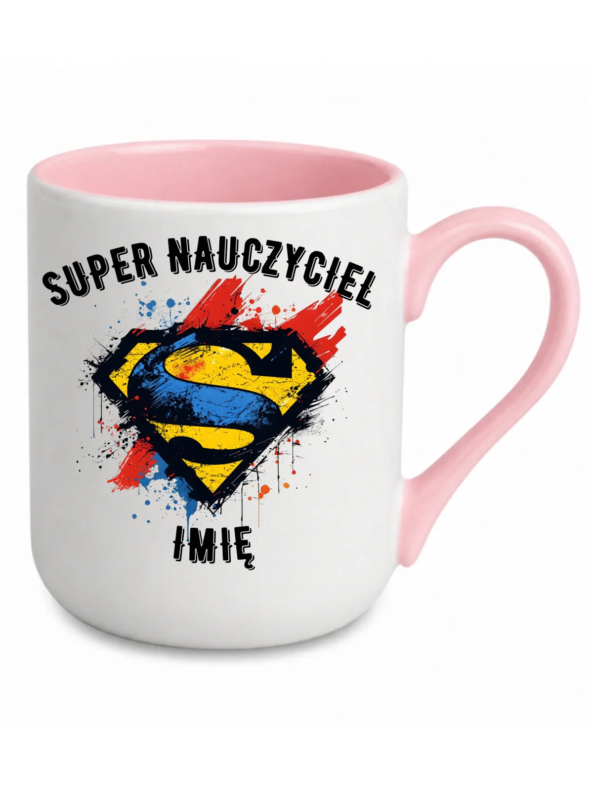 Super nauczyciel | Kubek elegant z imieniem na prezent dla nauczyciela N28