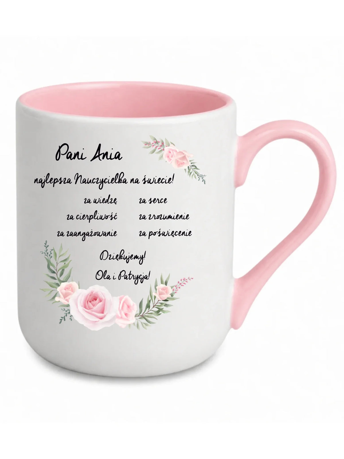 Podziękowanie dla najlepszej nauczycielki na prezent | Kubek elegant dla nauczyciela N05