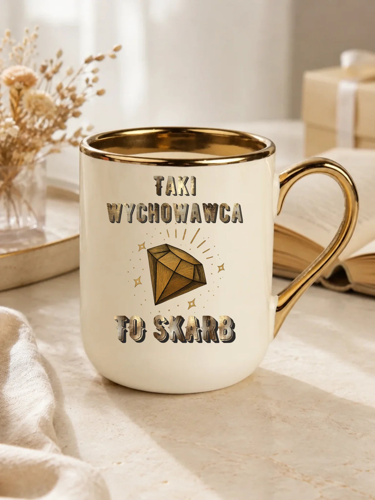 Taki wychowawca to skarb | Kubek elegant dla wychowawcy N86