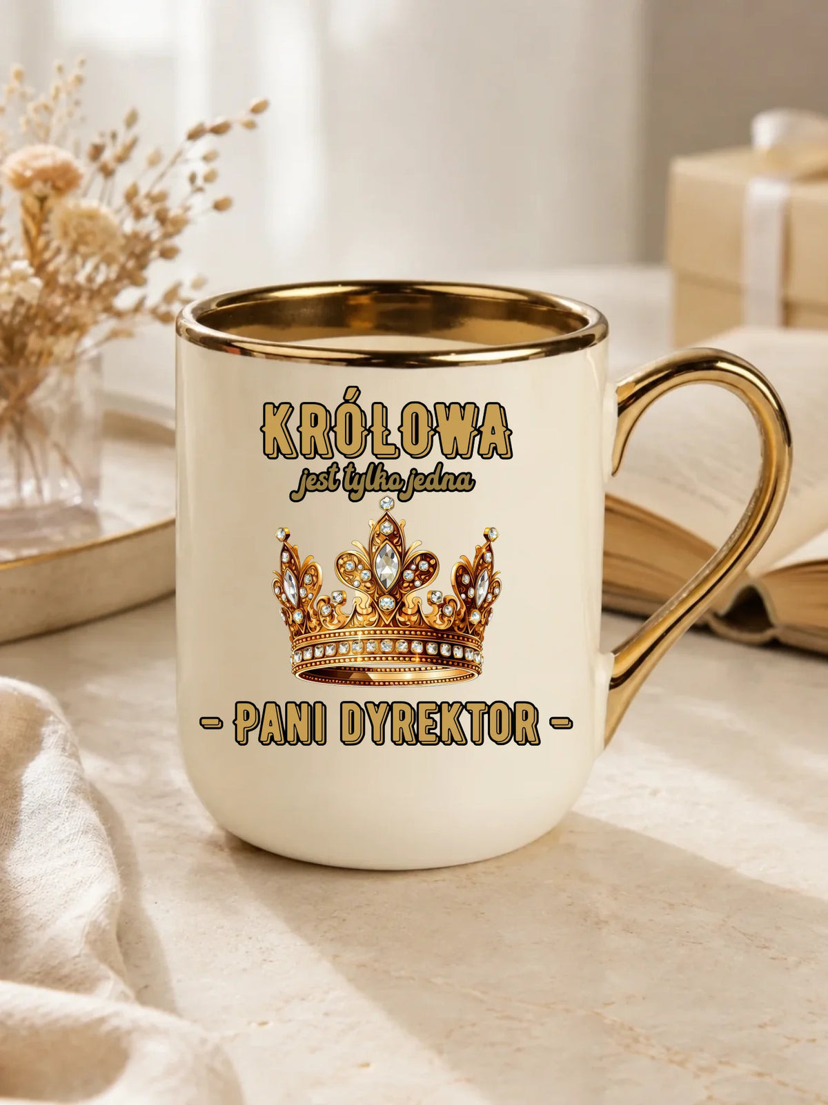 Królowa jest tylko jedna | Kubek elegant prezent dla dyrektorki szkoły N78