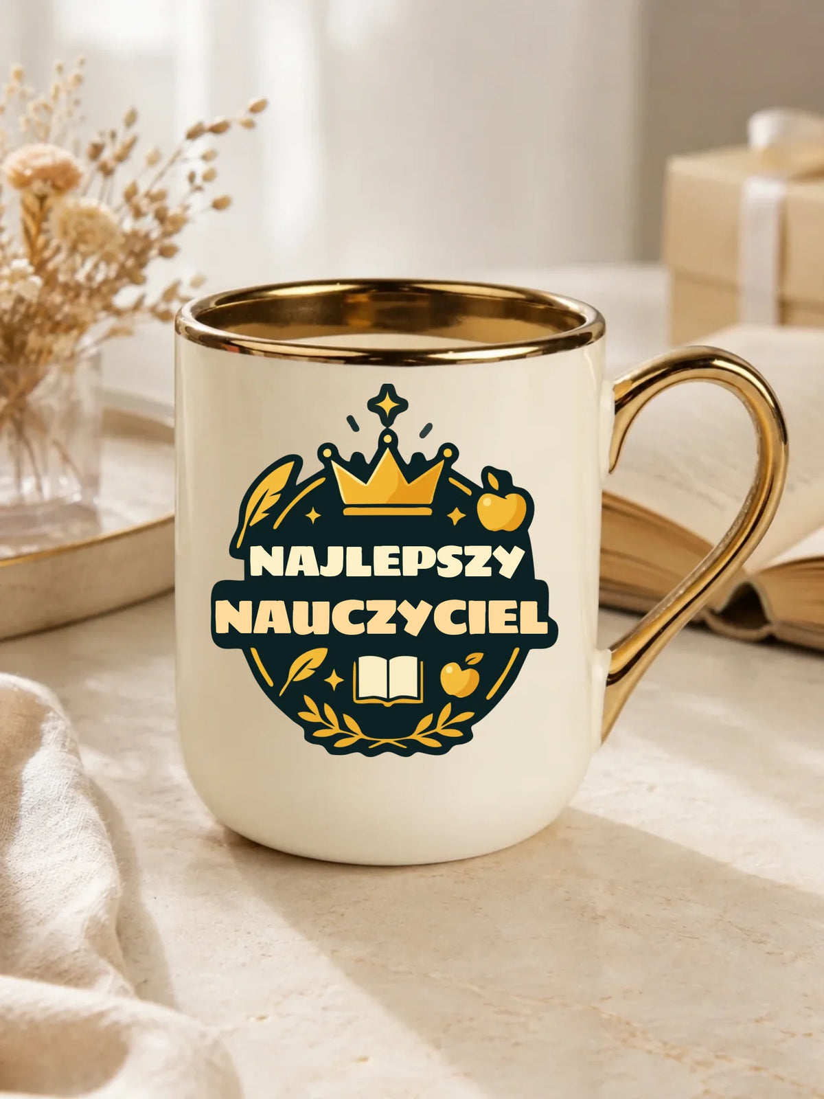 Najlepszy nauczyciel | Kubek elegant prezent dla nauczyciela N38