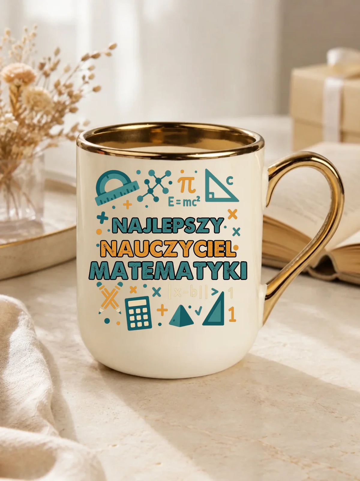 Najlepszy nauczyciel matematyki | Kubek elegant prezent dla nauczyciela N74