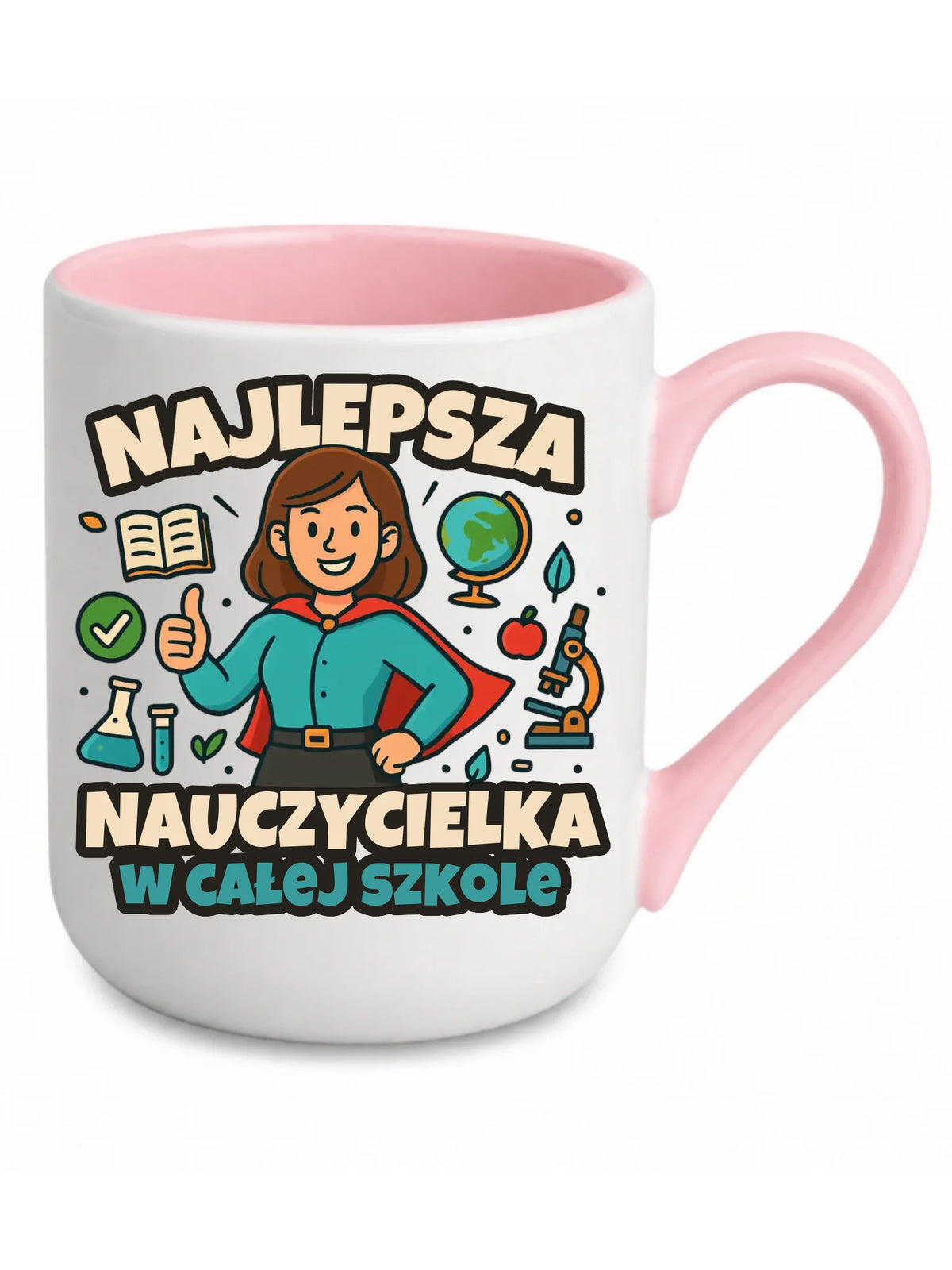 Najlepsza nauczycielka w całej szkole | Kubek elegant prezent nauczyciel N45