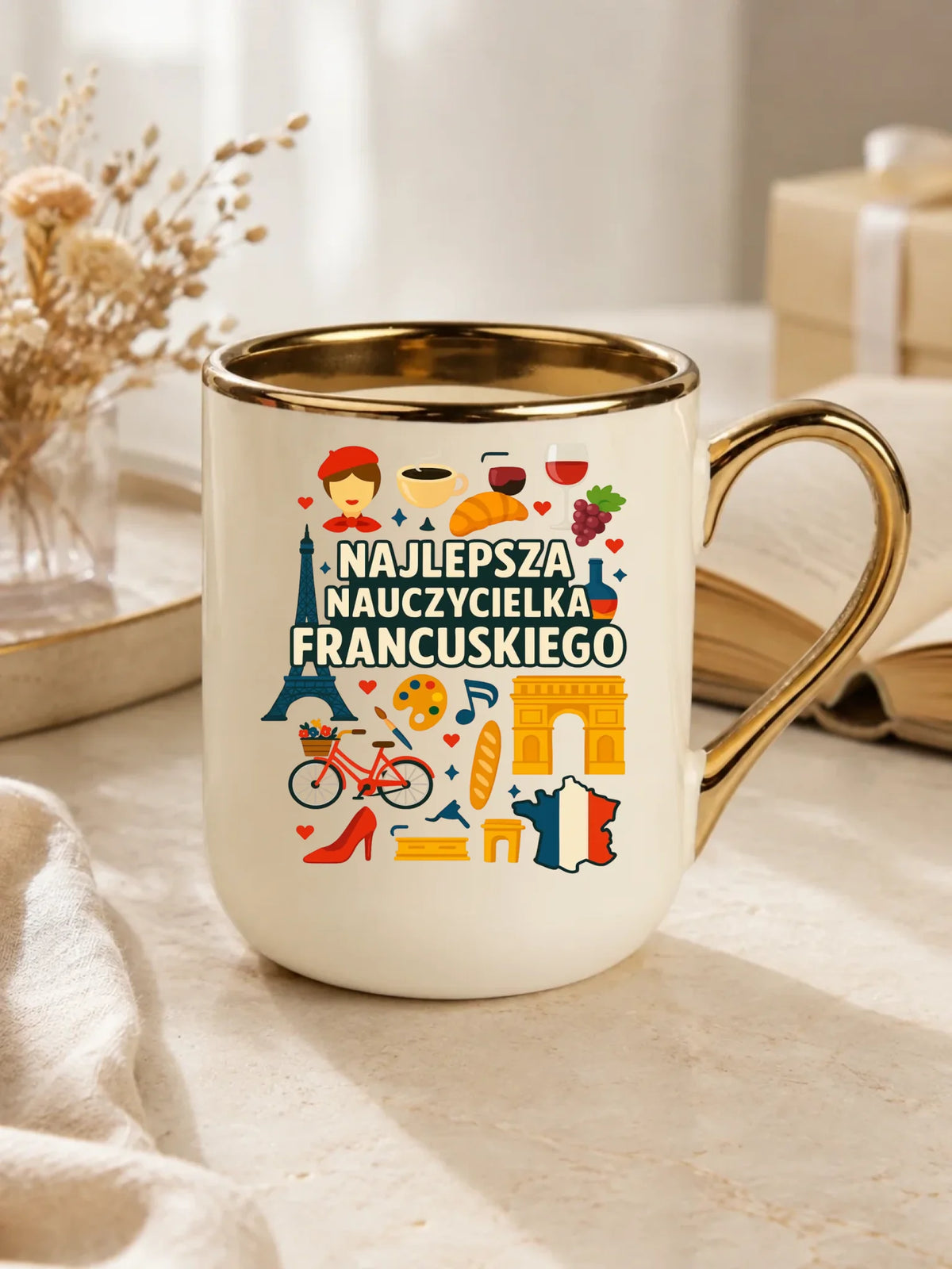 Nauczycielka języka francuskiego | Kubek elegant na prezent N58