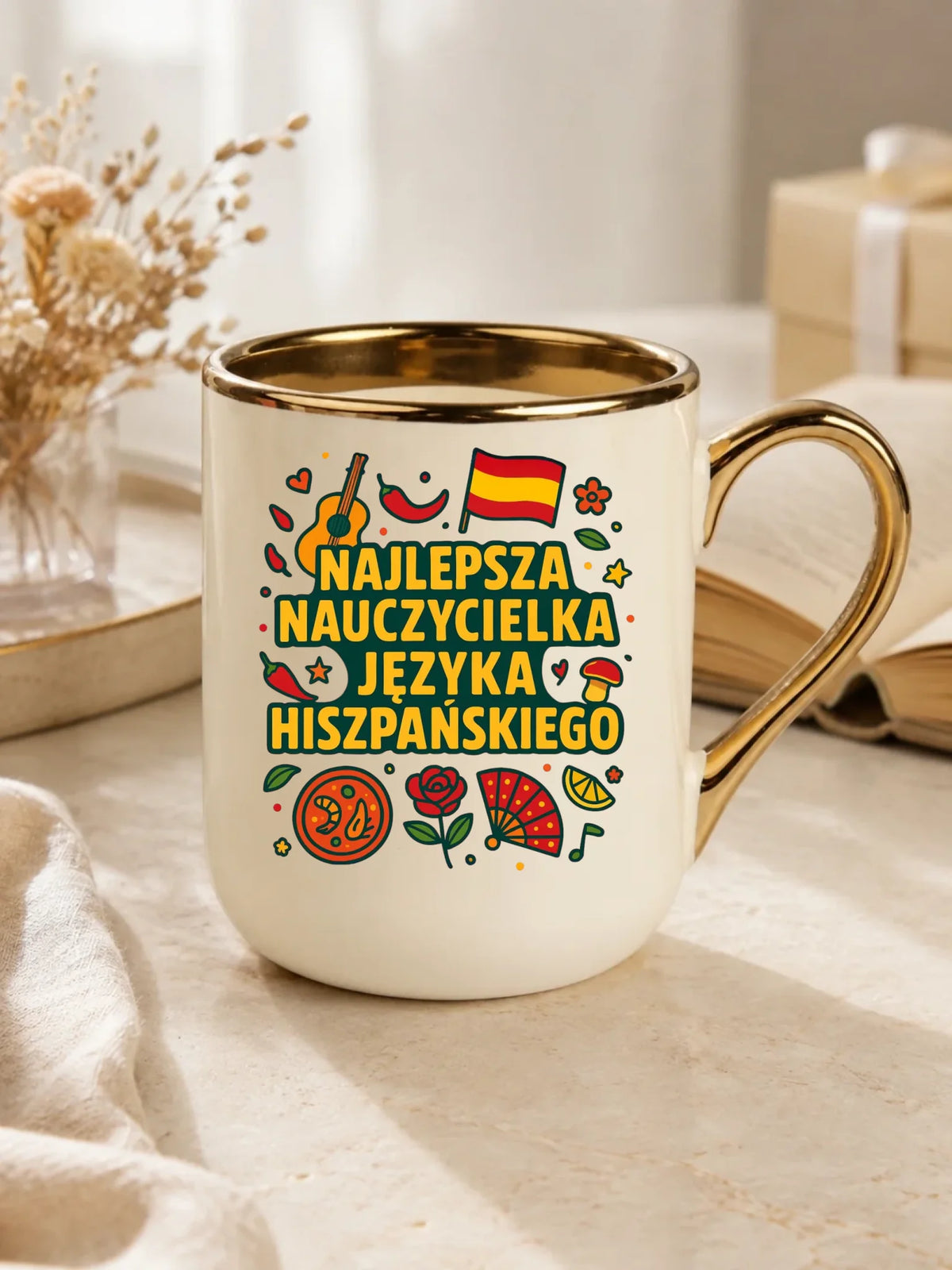 Nauczycielka języka hiszpańskiego | Kubek elegant na prezent N55