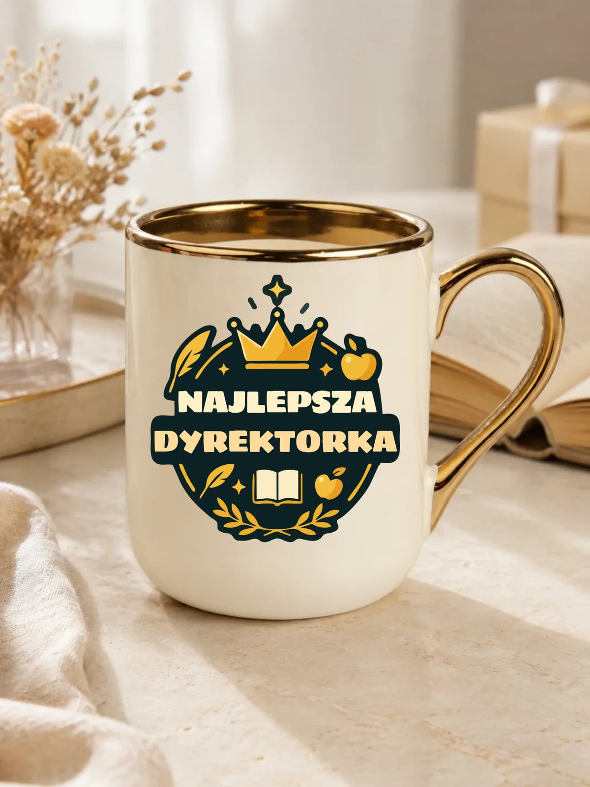 Najlepsza dyrektorka szkoły | Kubek elegant na prezent dla dyrektorki N40