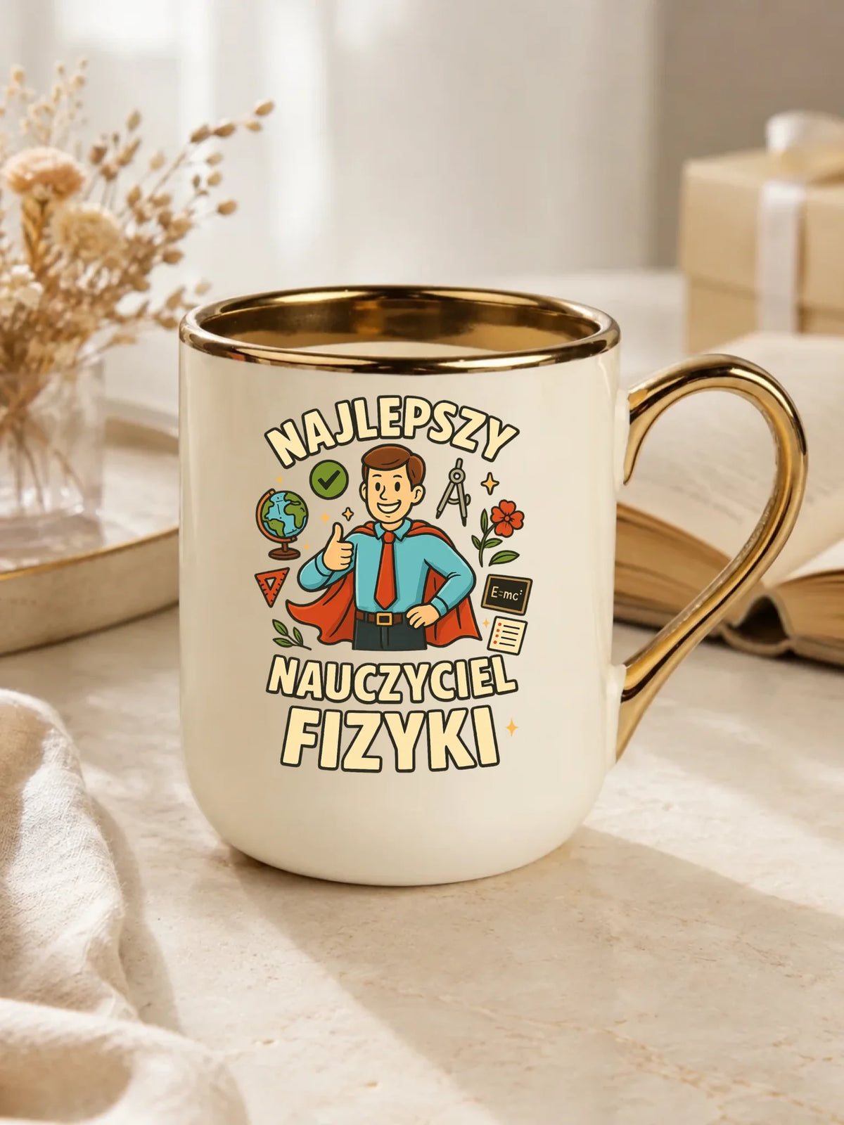 Najlepszy nauczyciel fizyki | Kubek elegant na prezent N22