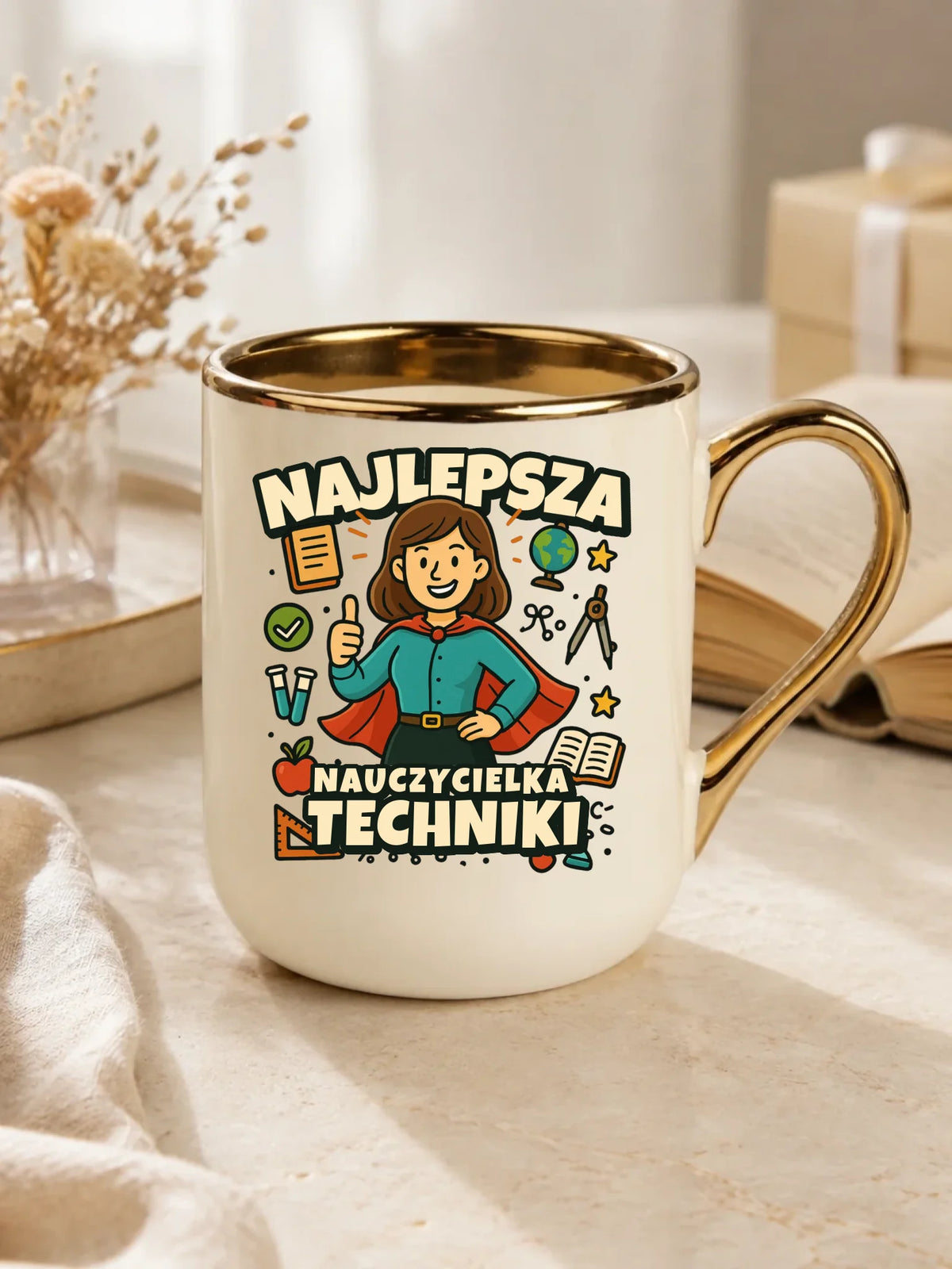 Najlepsza nauczycielka techniki | Kubek elegant na prezent N76