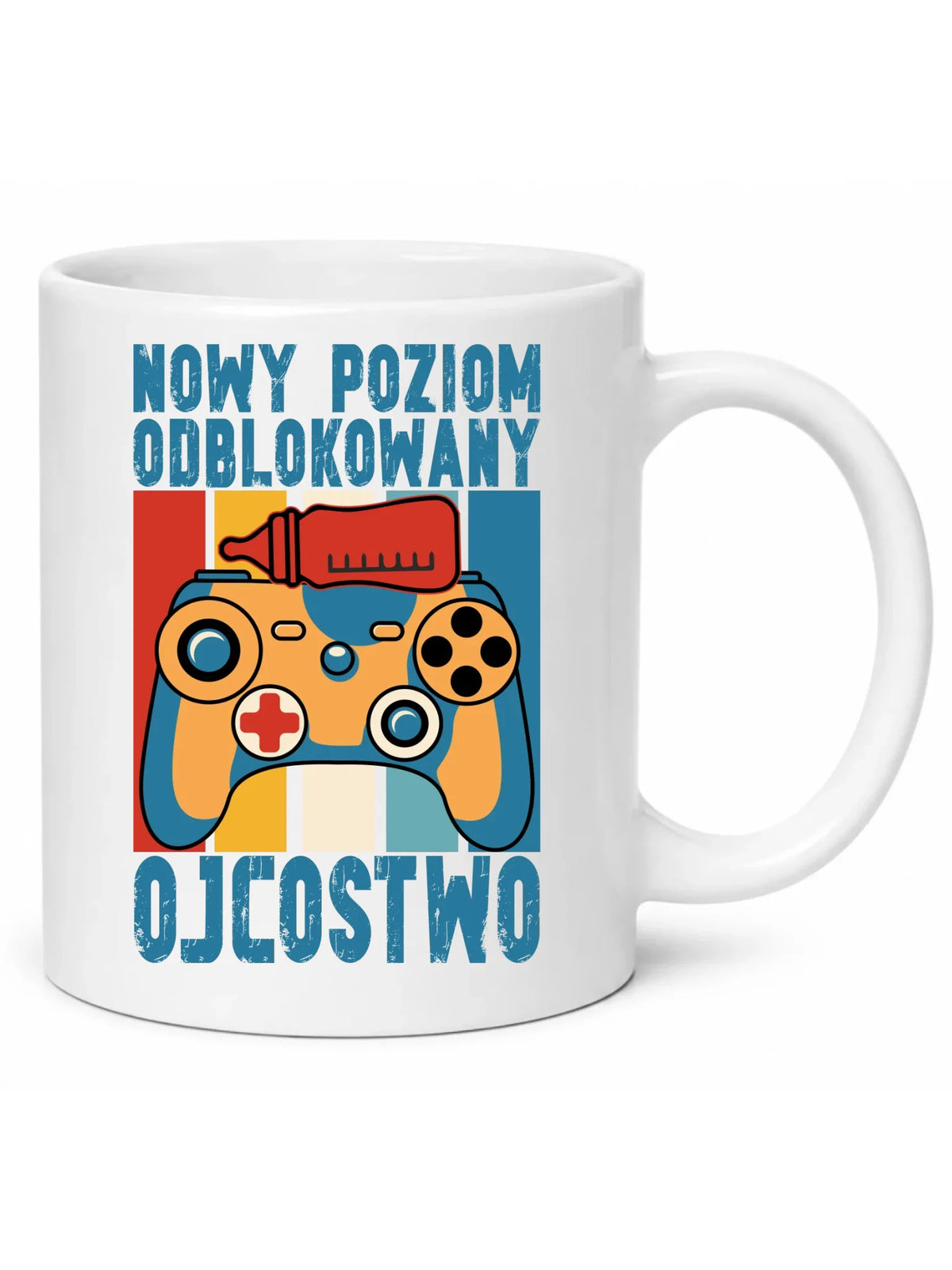 Kubek dla młodego taty gamera - Nowy poziom odblokowany DT24