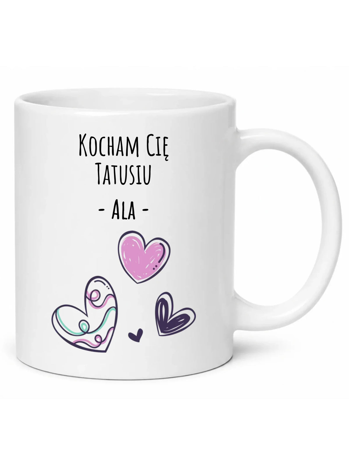 Kubek dla taty - Kocham Cię Tatusiu - personalizowany DT13