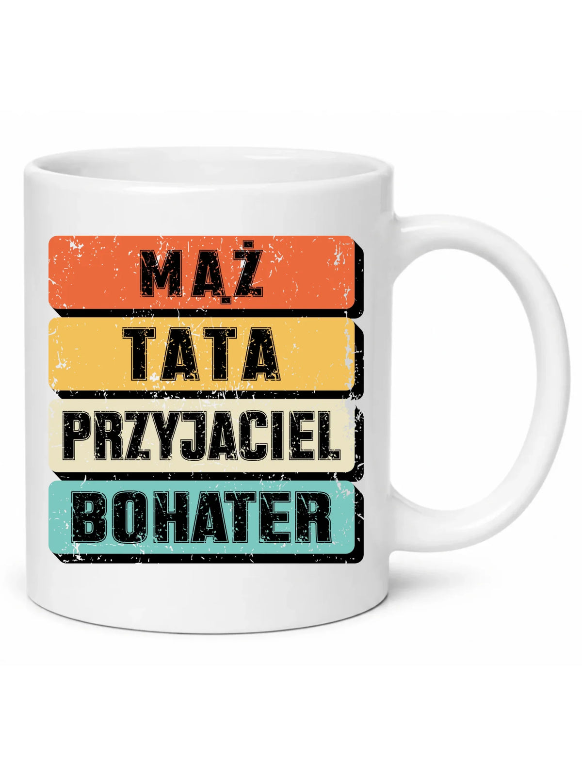 Kubek dla taty - Mąż Tata Przyjaciel Bohater DT05