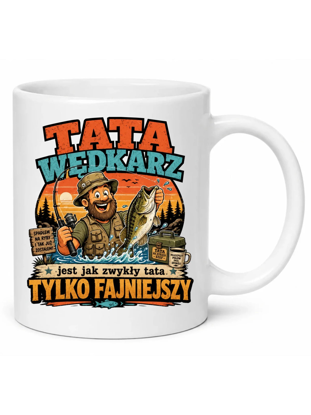 Kubek dla taty wędkarza - Tata wędkarz DT06