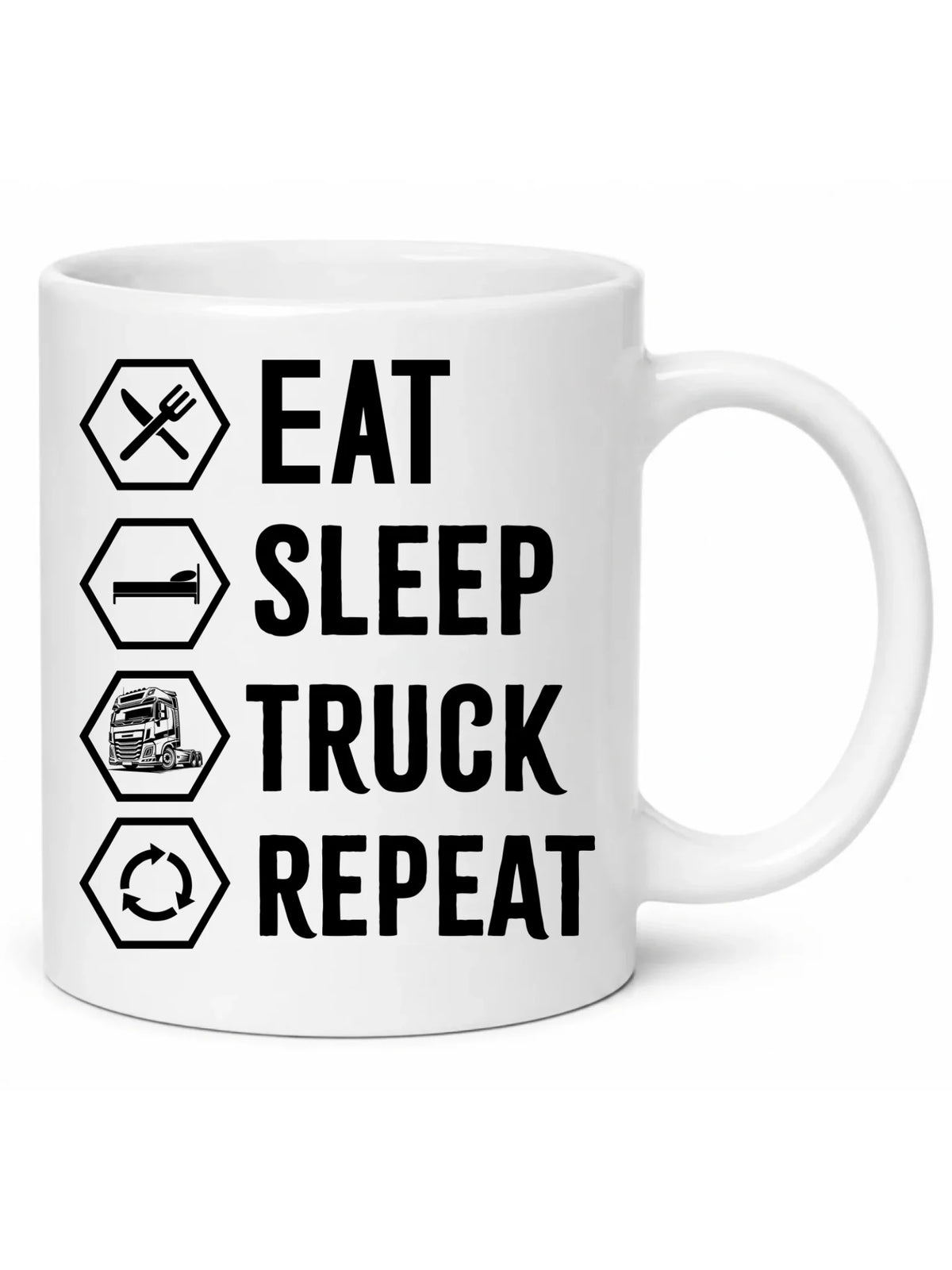 Kubek dla kierowcy ciężarówki - Eat Sleep Truck Repeat ZKT05