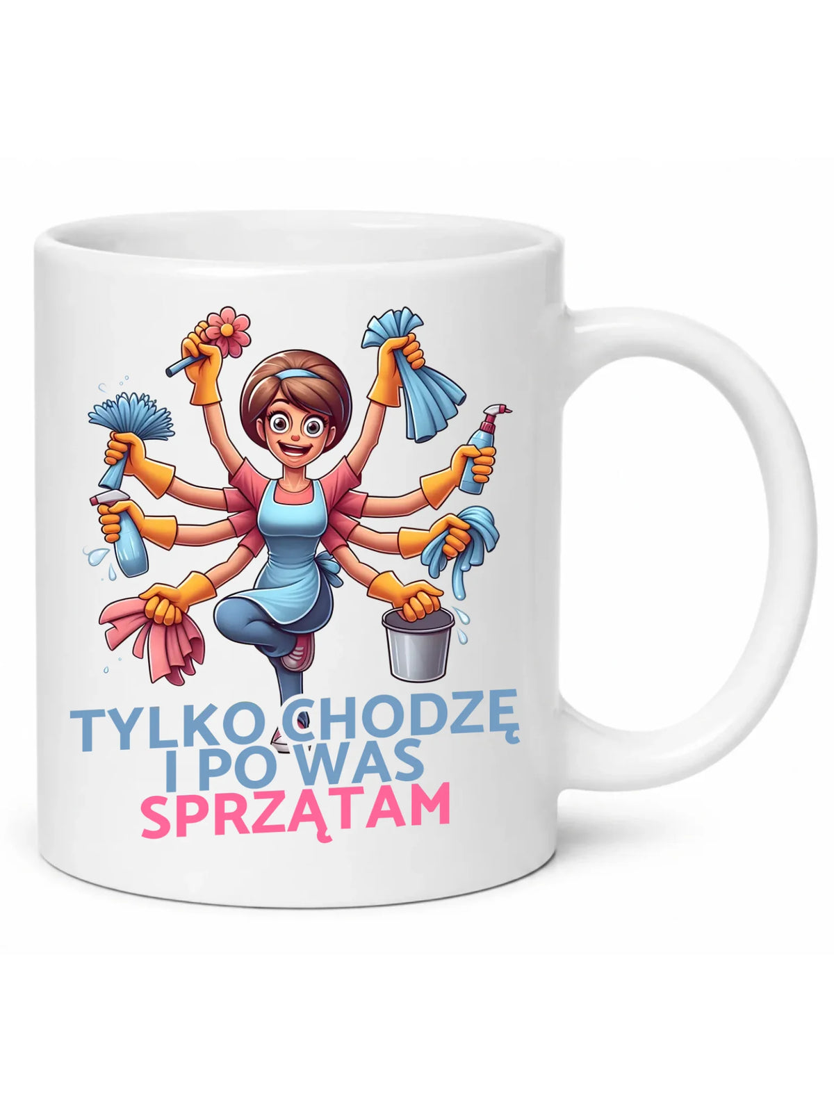 Kubek dla mamy - Tylko chodzę i po Was sprzątam DM42