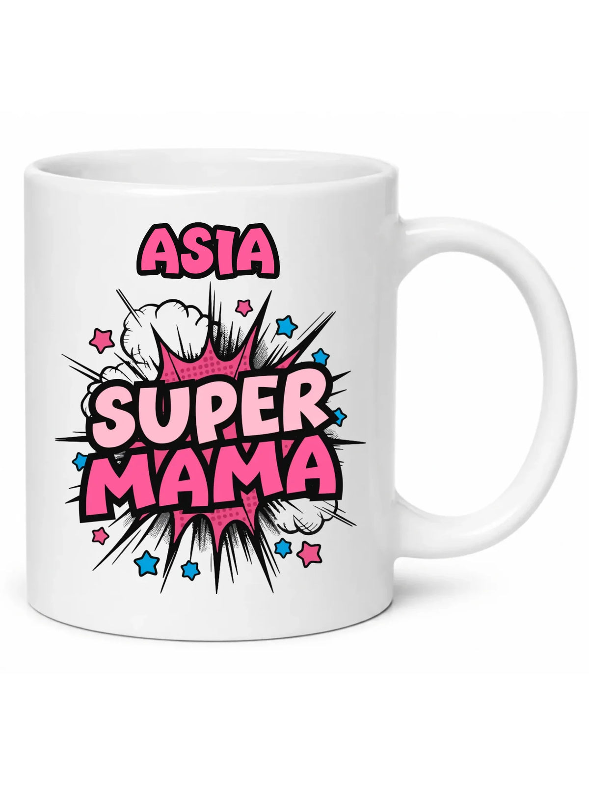 Kubek dla mamy z imieniem - Super Mama - personalizowany DM24