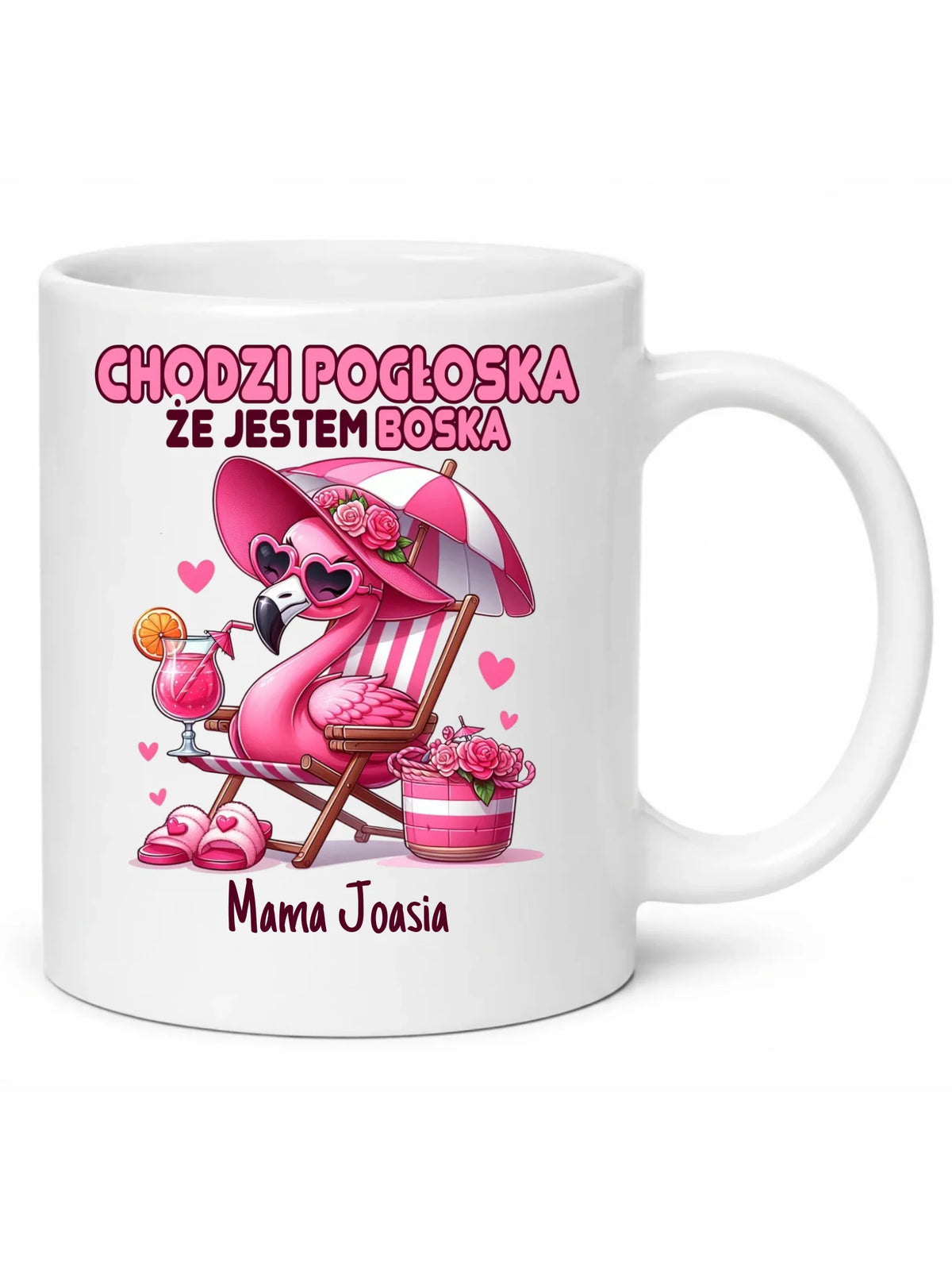 Kubek dla mamy - Chodzi pogłoska, że jestem boska - personalizowany DM14