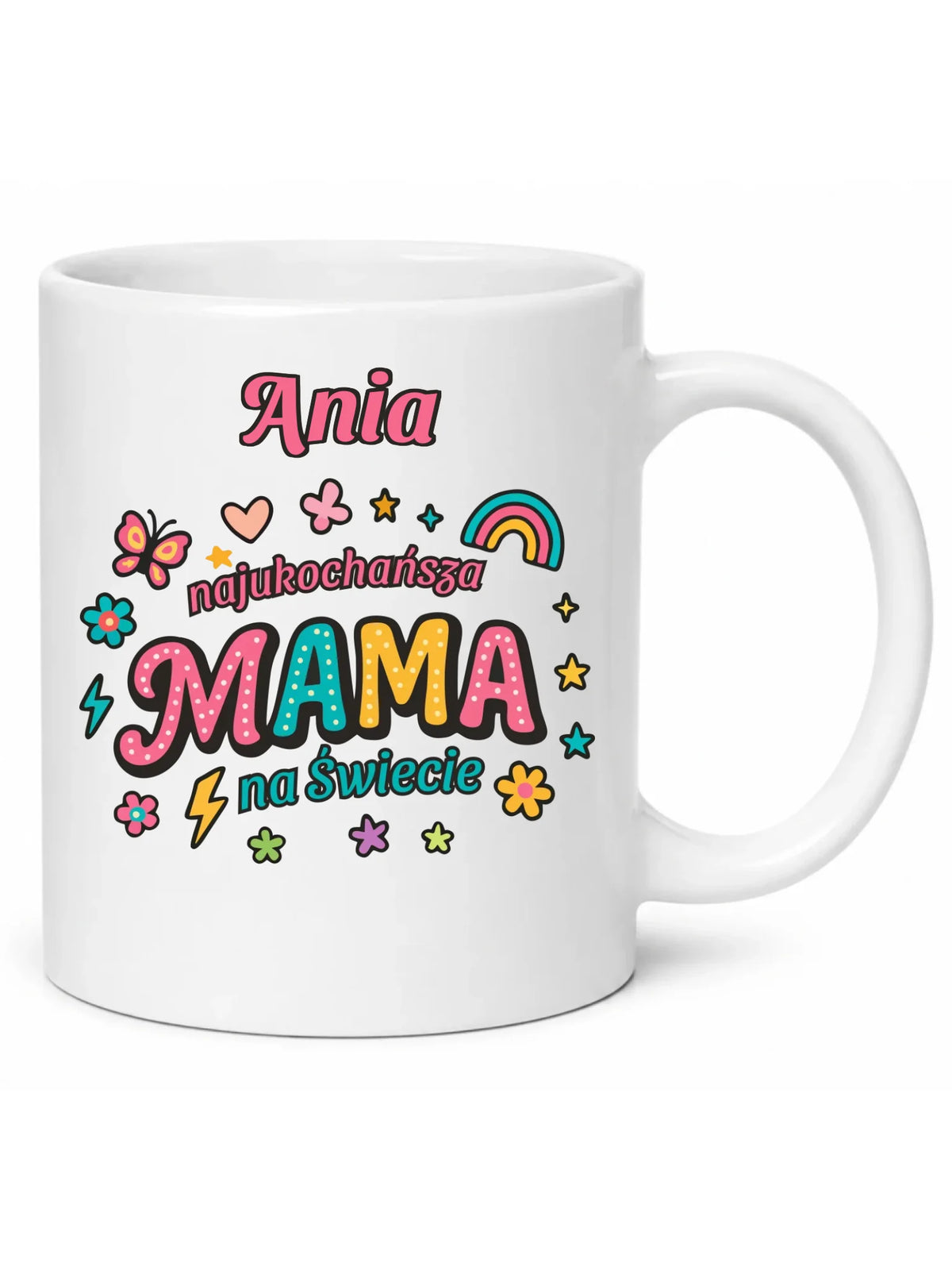 Kubek dla mamy - Najukochańsza mama na Świecie - personalizowany DM03