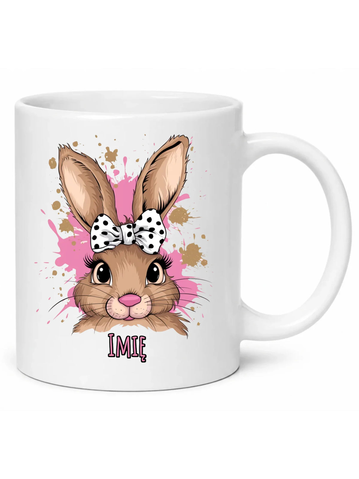 Kubek na Wielkanoc - Słodki Zajączek - personalizowany WN08