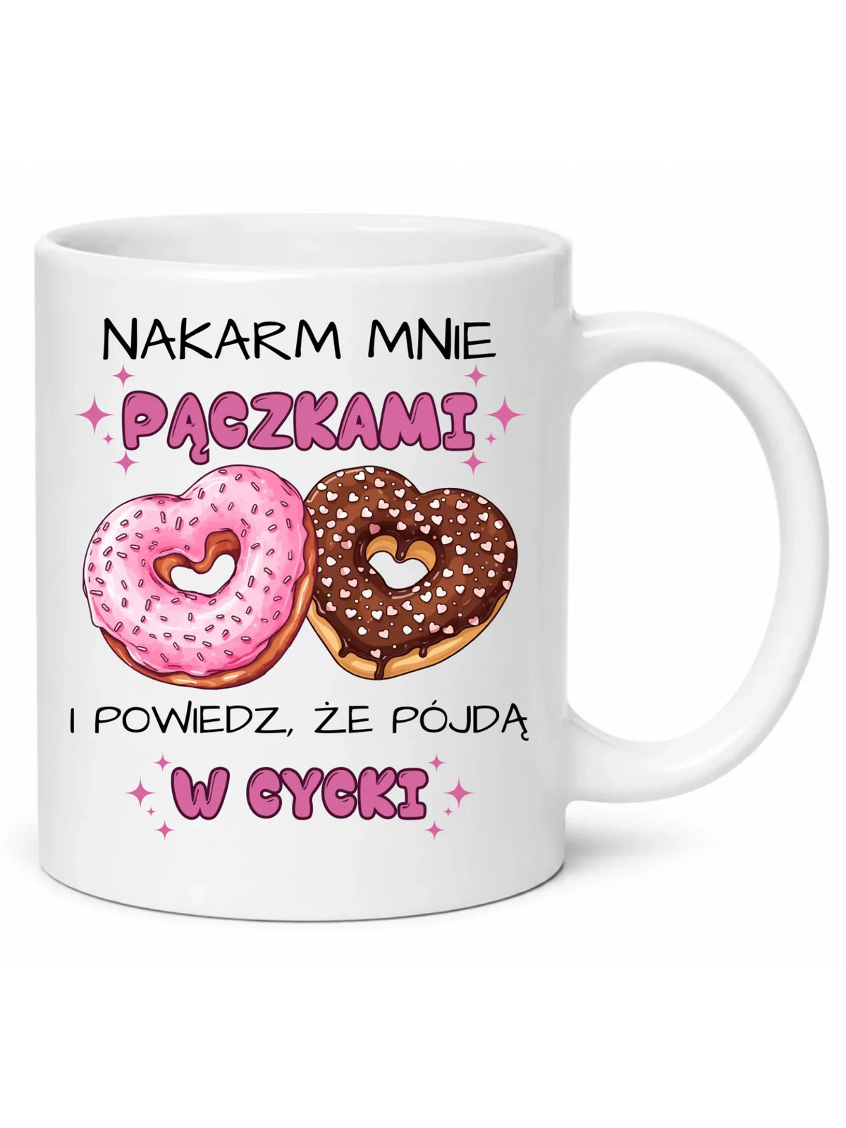 Kubek dla dziewczyny - Nakarm mnie pączkami W59