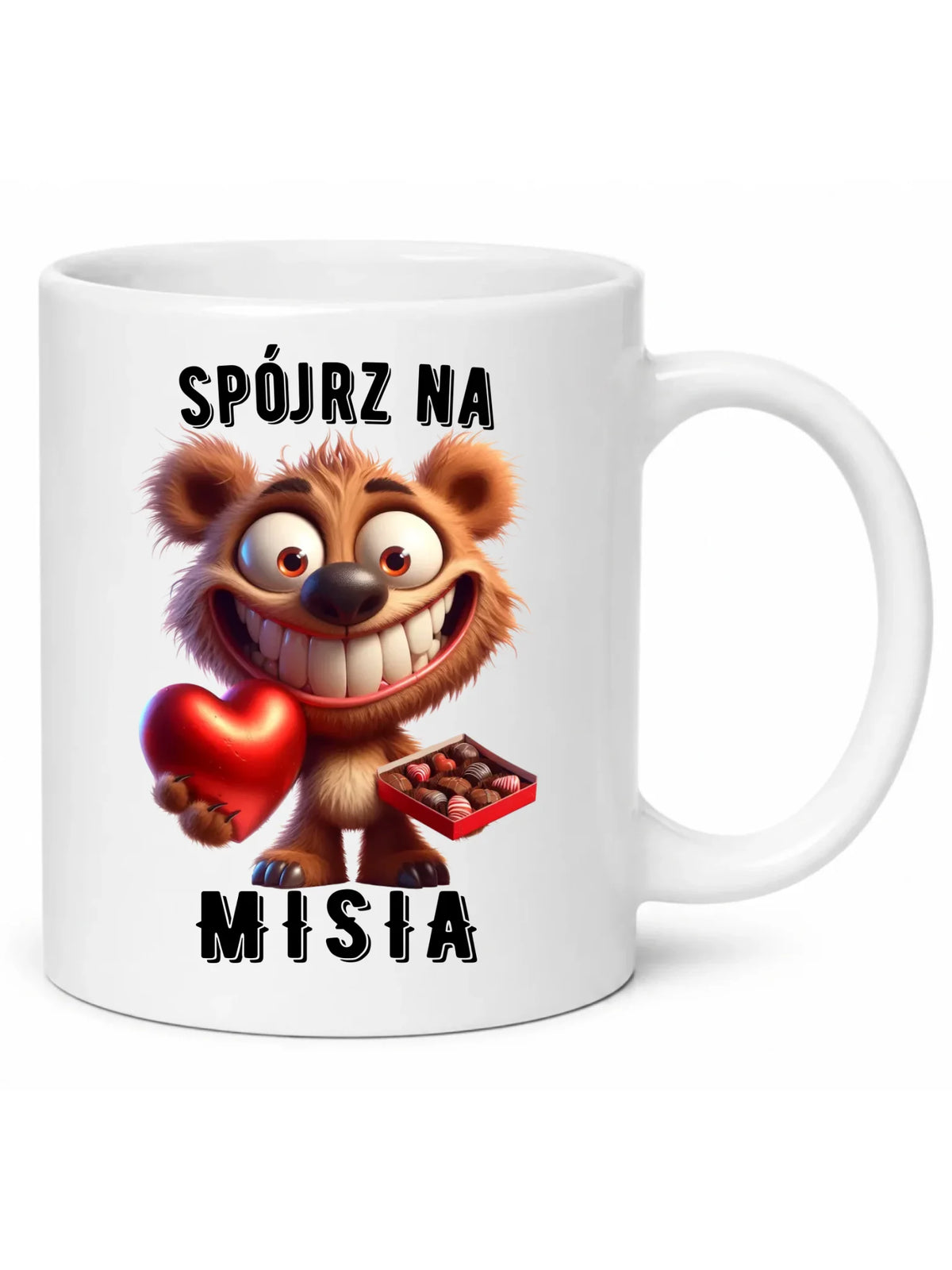 Kubek na Walentynki - Spójrz na Misia W31