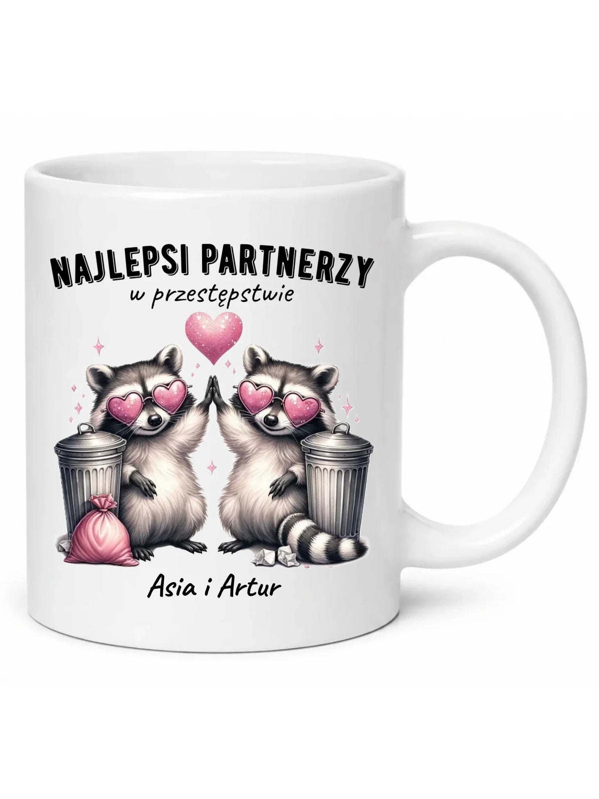 Kubek dla par - Najlepsi partnerzy w przestępstwie - personalizowany W27