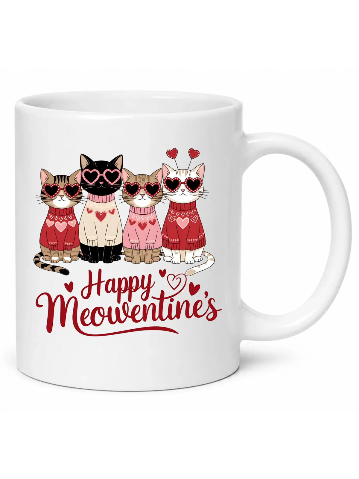 Kubek na Walentynki dla kociary - Happy Meowentine's W25