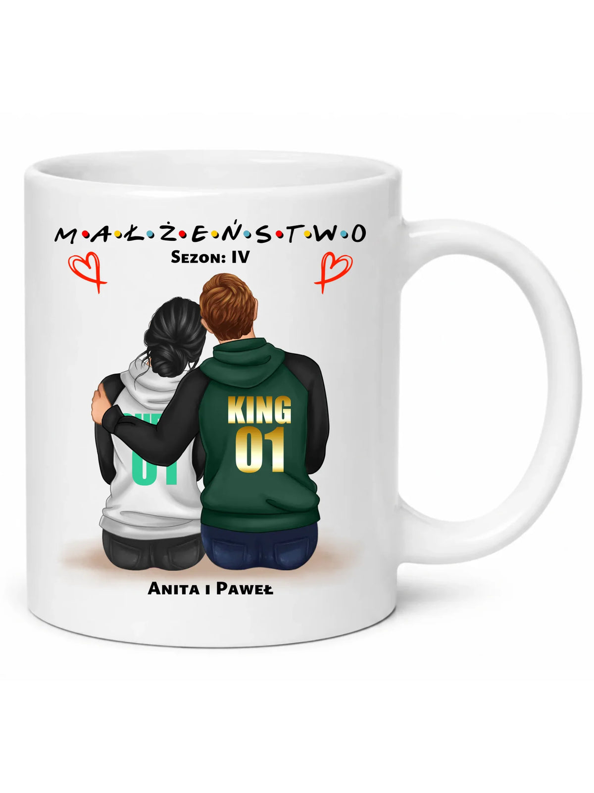 Kubek dla par - Małżeństwo Sezon - personalizowany W05