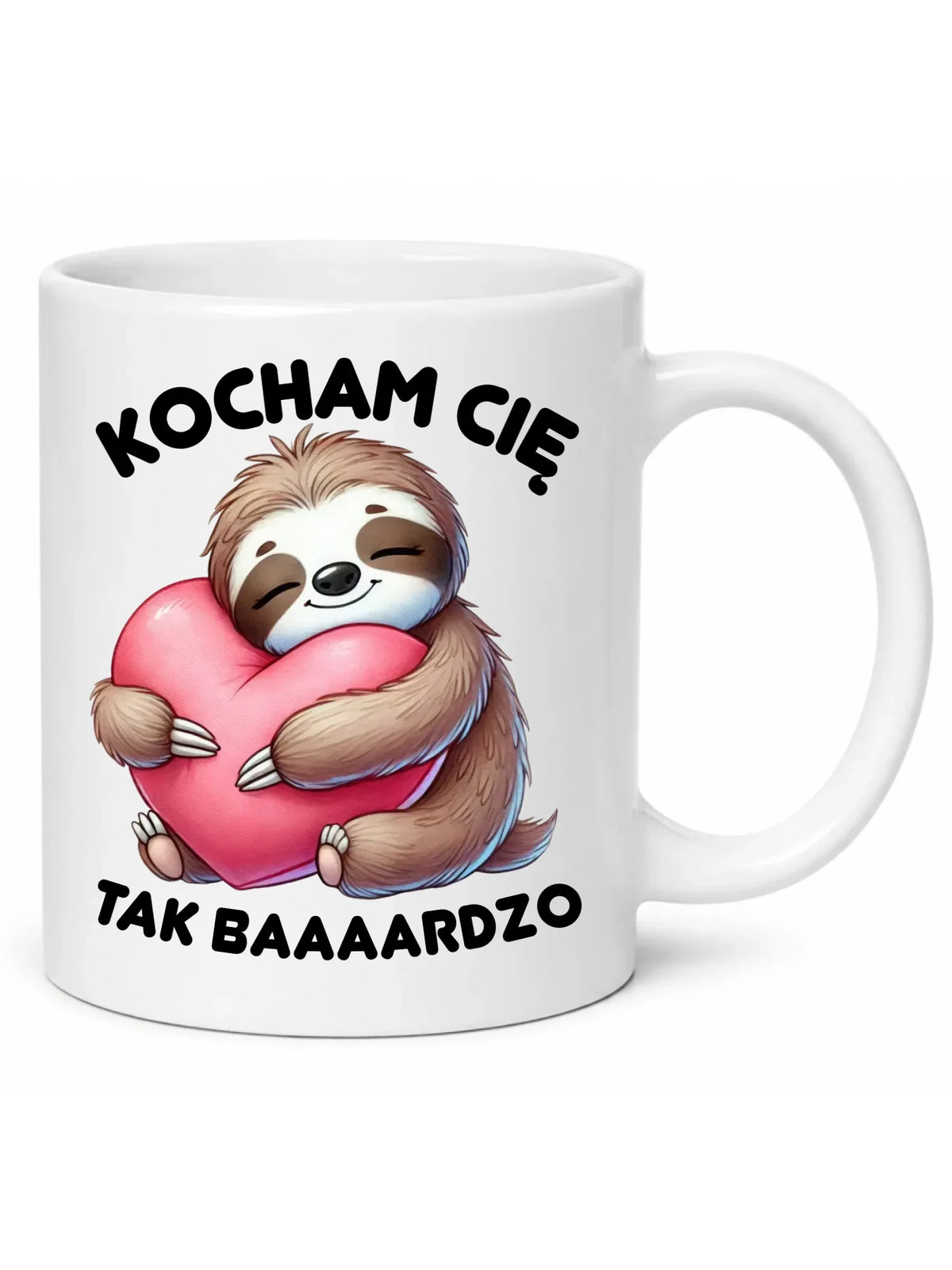 Kubek - Leniwiec Kocham Cię tak baaaardzo W16