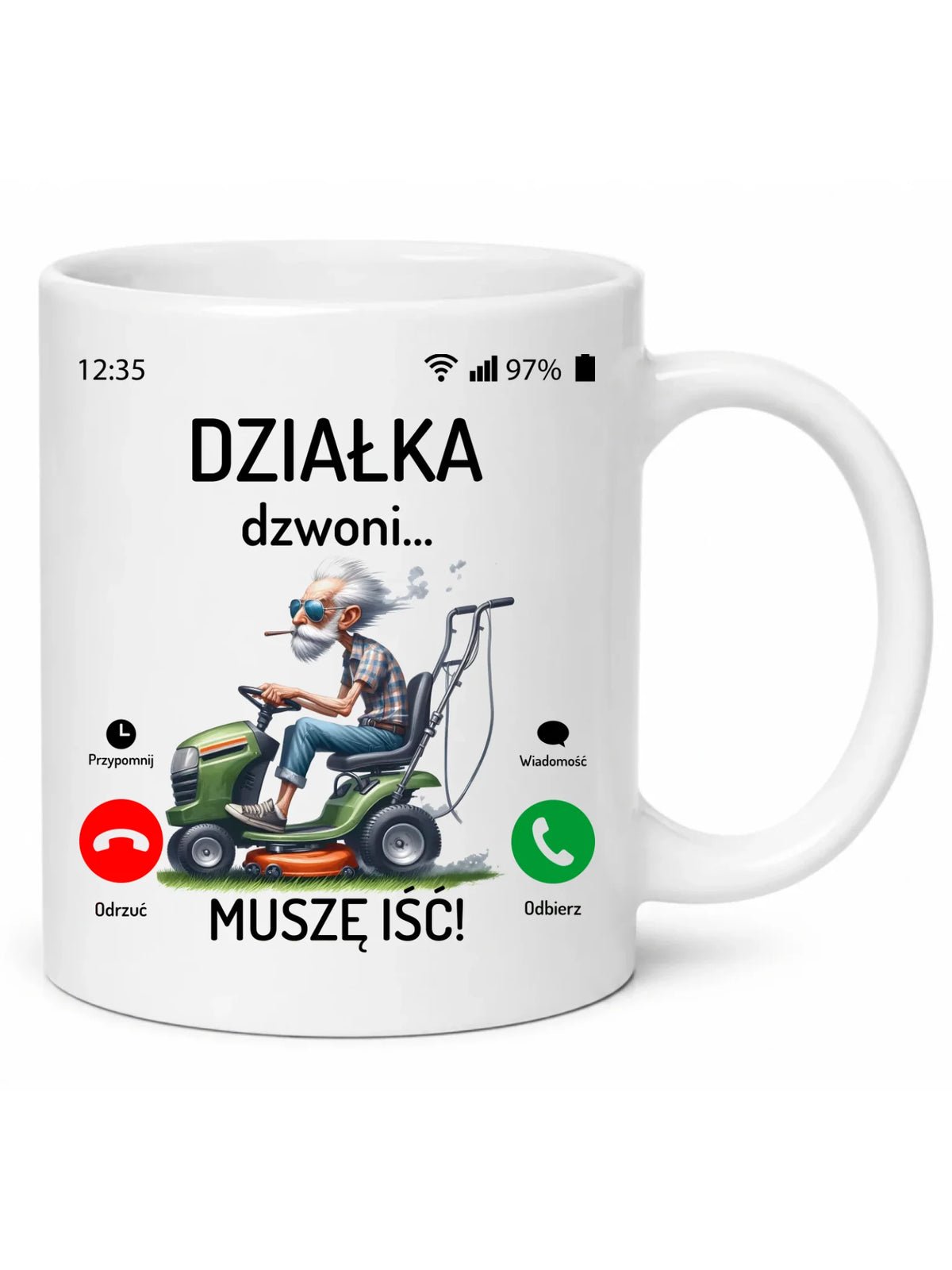 Kubek dla dziadka - Działka dzwoni muszę iść D35