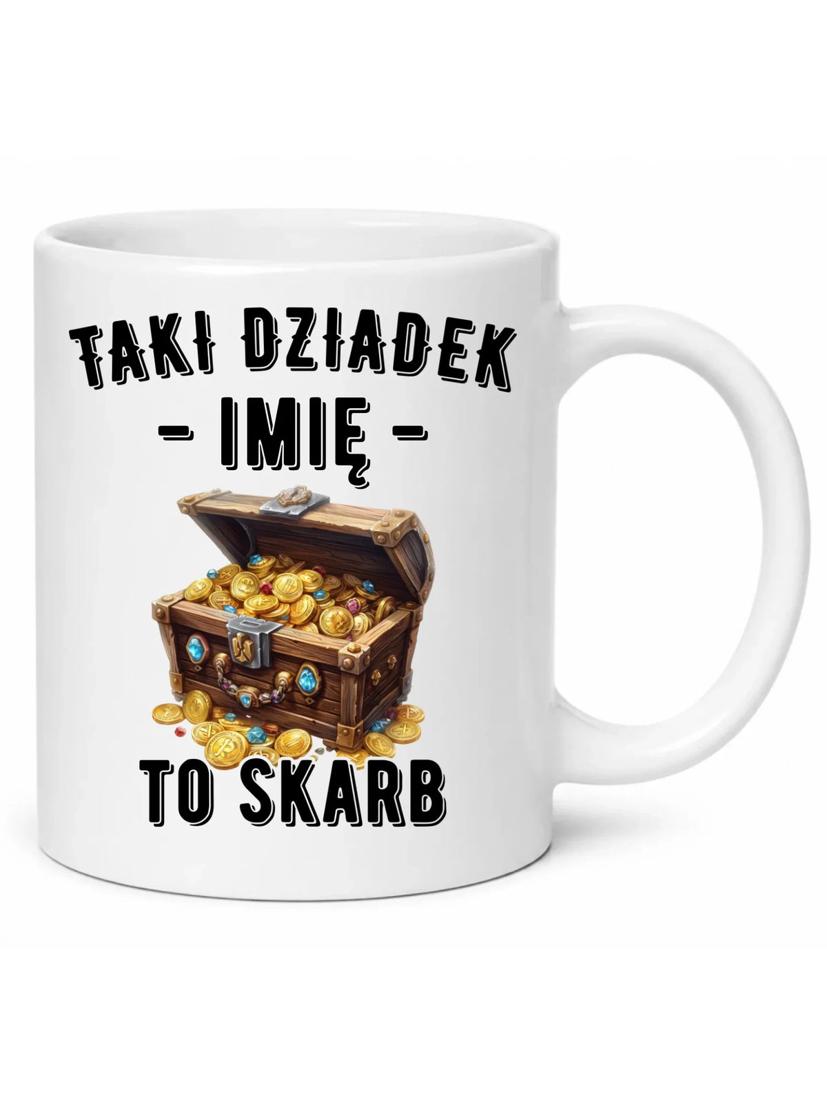 Kubek dla dziadka - Taki dziadek to skarb - personalizowany D19