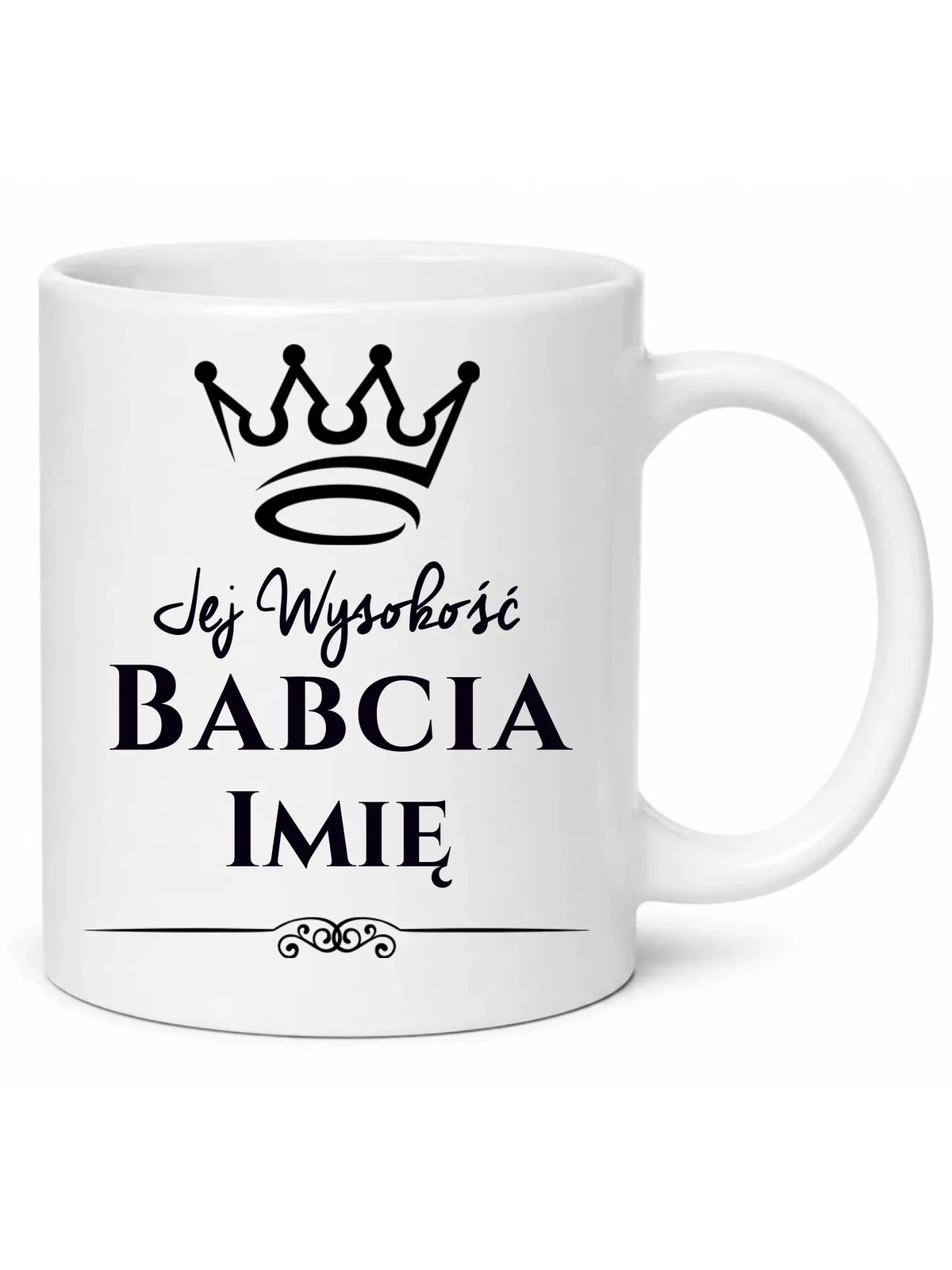 Kubek dla babci - Jej Wysokość Babcia - personalizowany B11