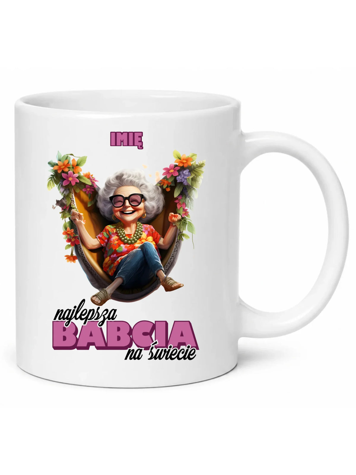 Kubek dla babci - Najlepsza Babcia na świecie - personalizowany B14