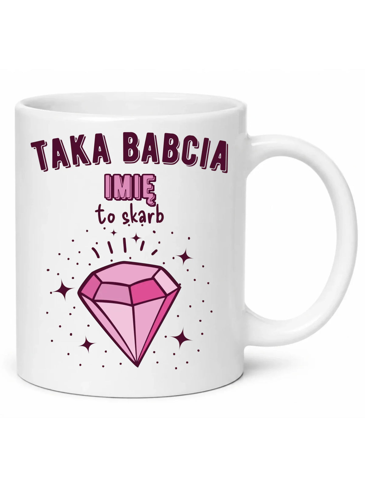 Kubek dla babci - Taka Babcia to skarb - personalizowany B06