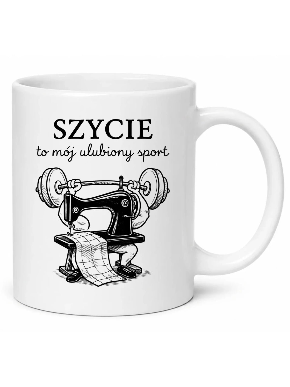 Kubek szyciowy dla krawcowej – Szycie to mój ulubiony sport HS23