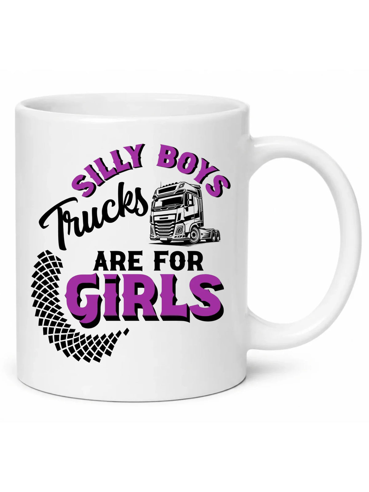 Kubel - kierowca ciężarówki - Silly boys trucks are for girls ZKT11
