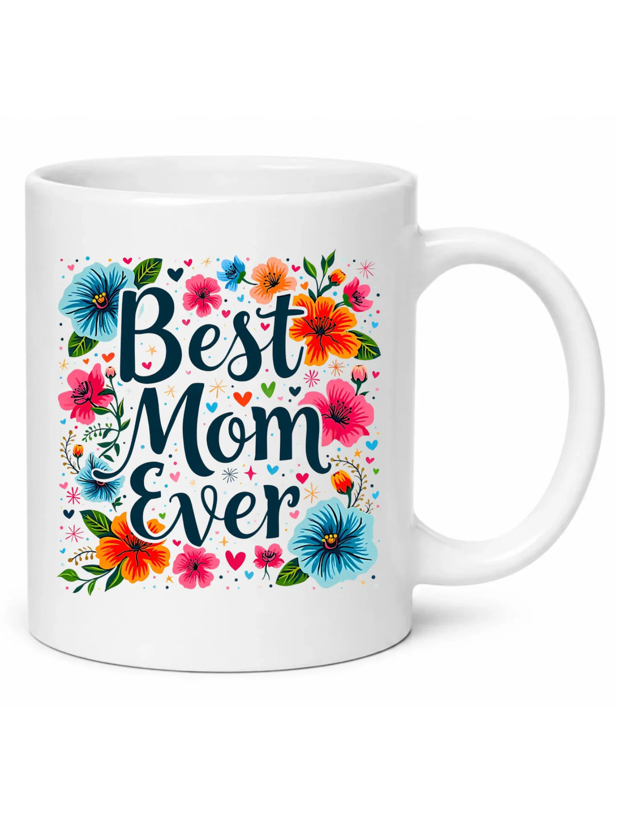 Kubek dla mamy - Kwiaty - Best mom ever DM34