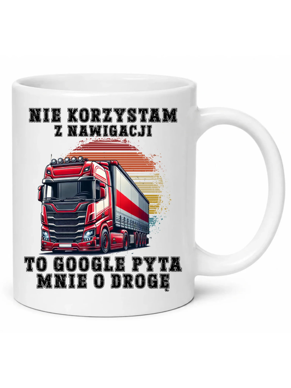 Kubek dla kierowcy ciężarówki - Google pyta mnie o drogę ZKT10