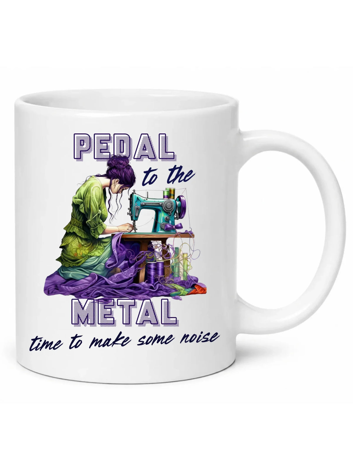 Kubek szyciowy - prezent dla krawcowej - PEDAL METAL HS01