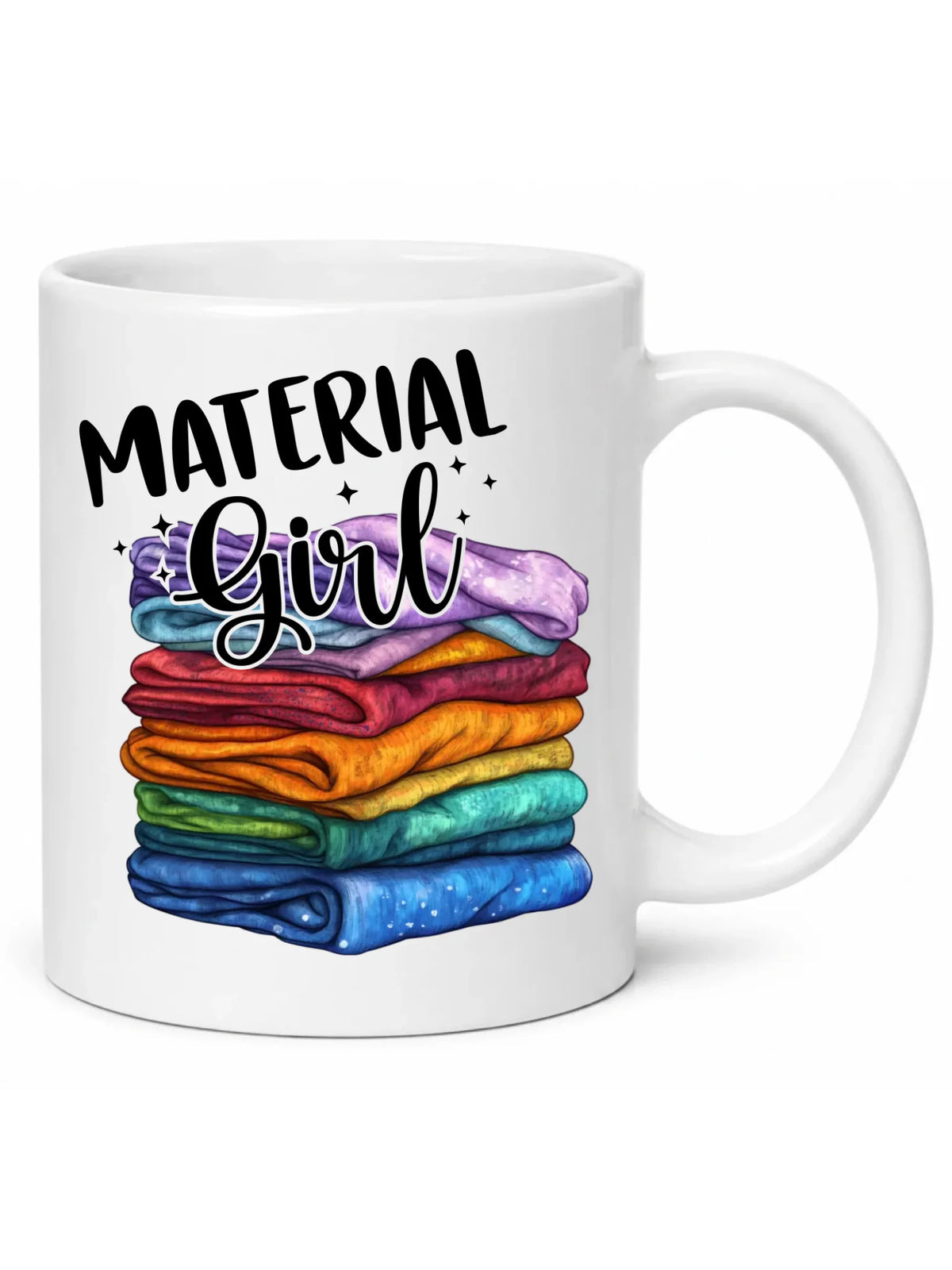 Kubek szyciowy - prezent dla krawcowej - Material Girl HS02
