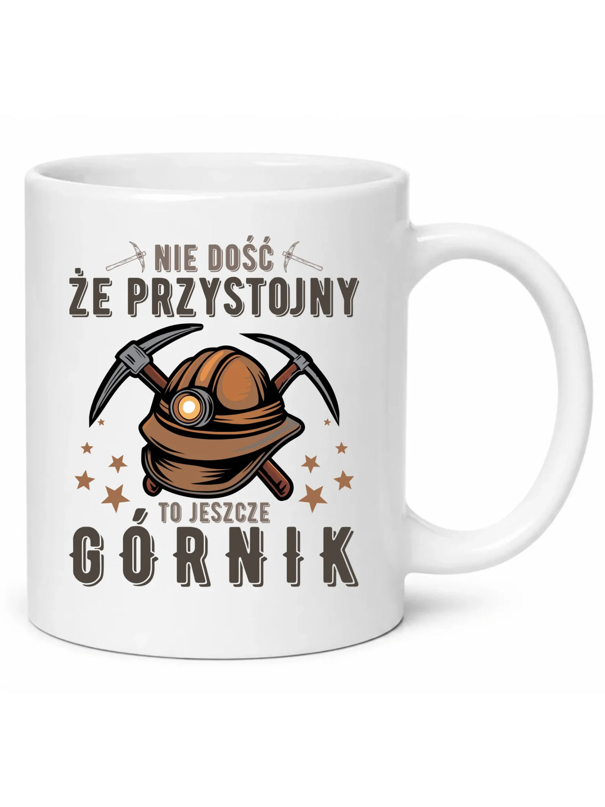 Kubek - prezent dla górnika - Nie dość, że przystojny to jeszcze górnik G16