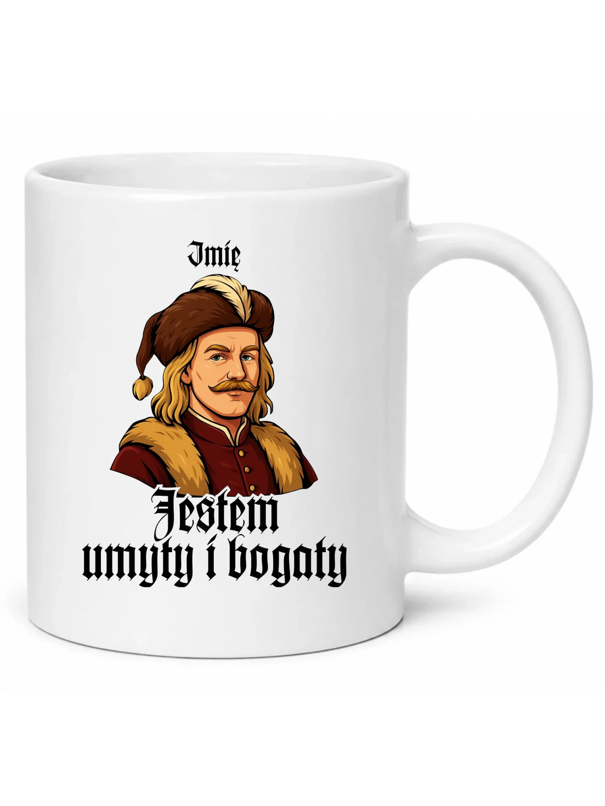 Kubek - Jestem umyty i bogaty - dla fanów serialu 1670 - personalizowany H60