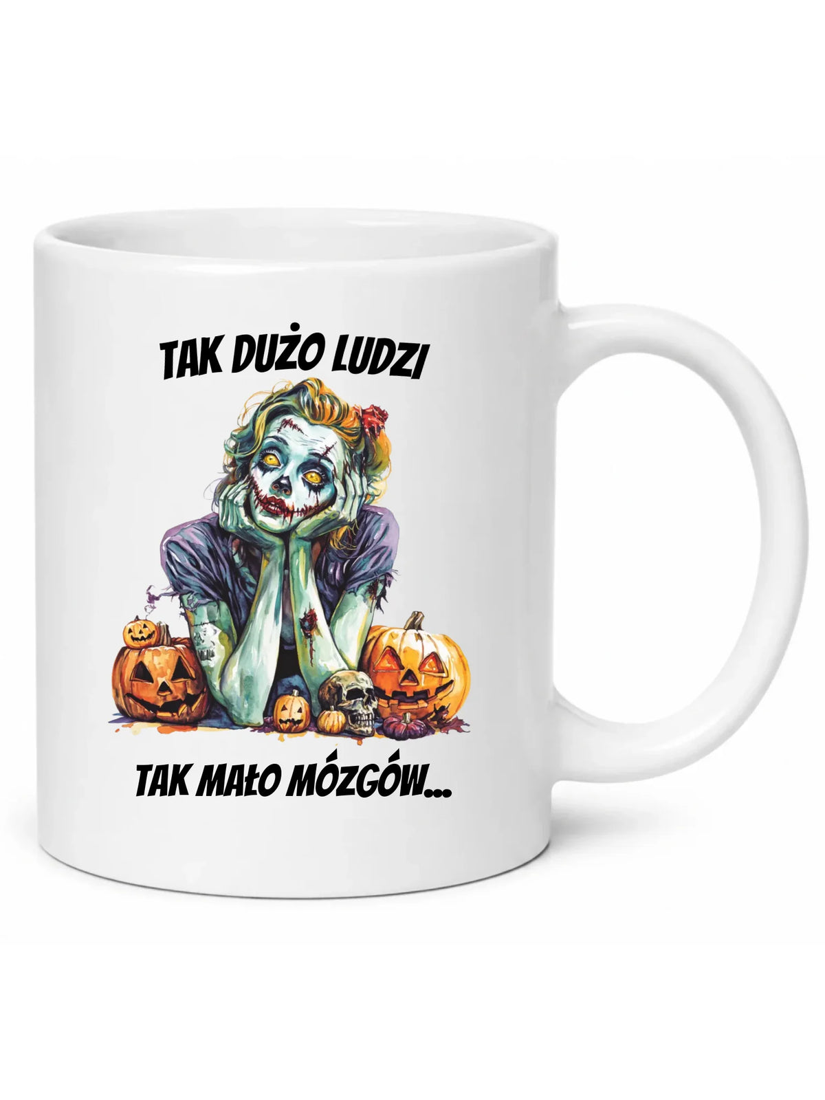 Kubek na Halloween - Zombie - Tak mało mózgów HL31