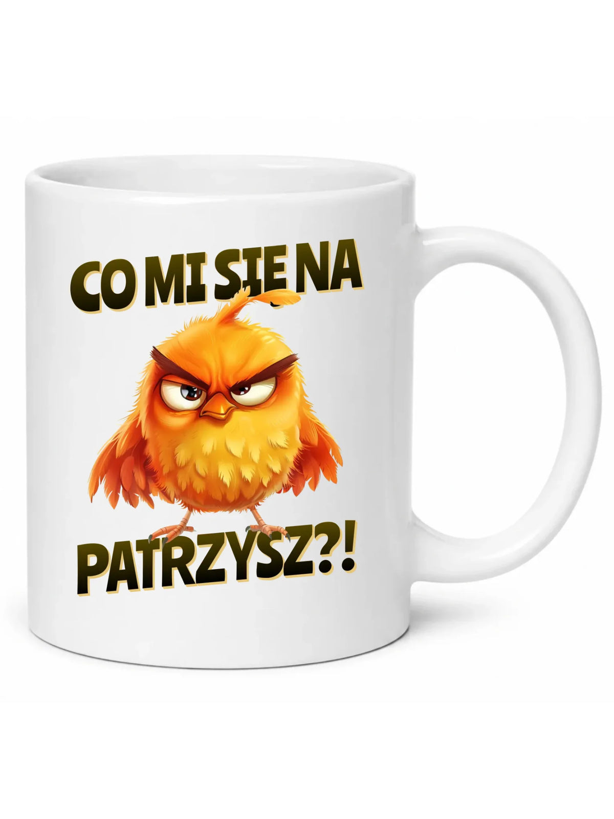 Śmieszny kubek - Prezent dla chłopaka kolegi - Co mi się na ptaka patrzysz DCH24