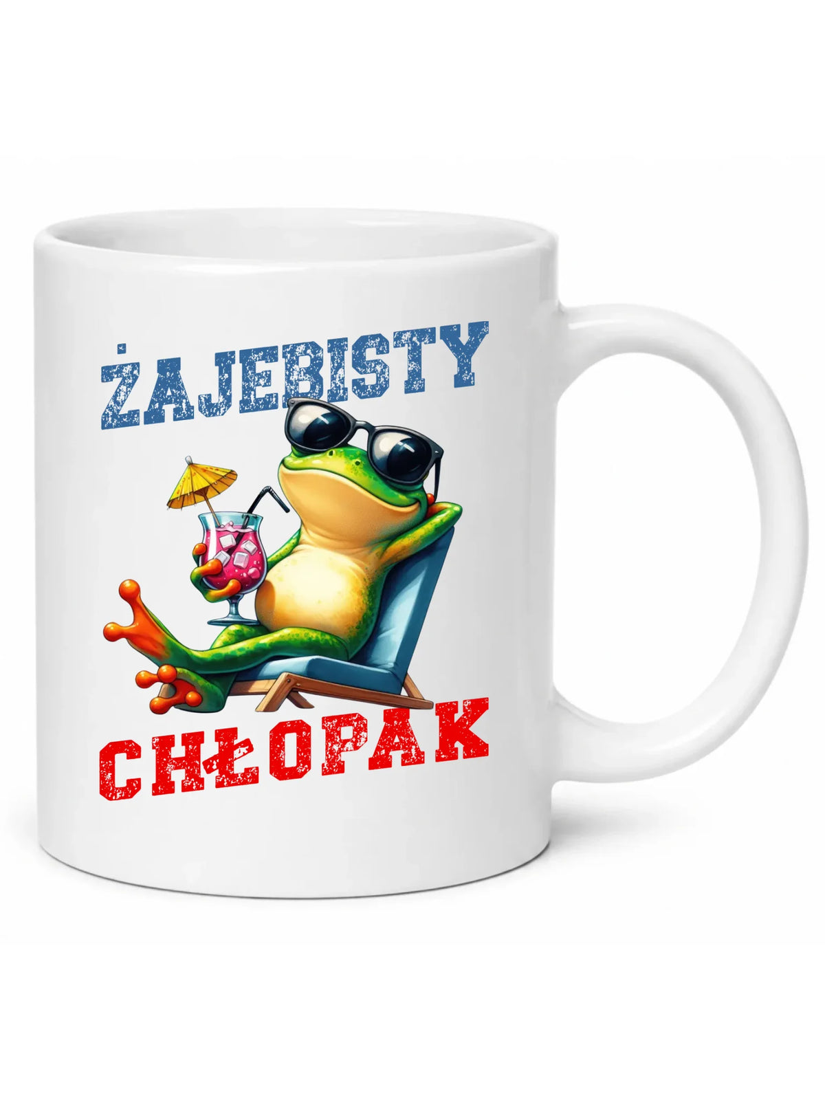 Kubek z żabą - prezent dla chłopaka - Żajebisty chłopak DCH19