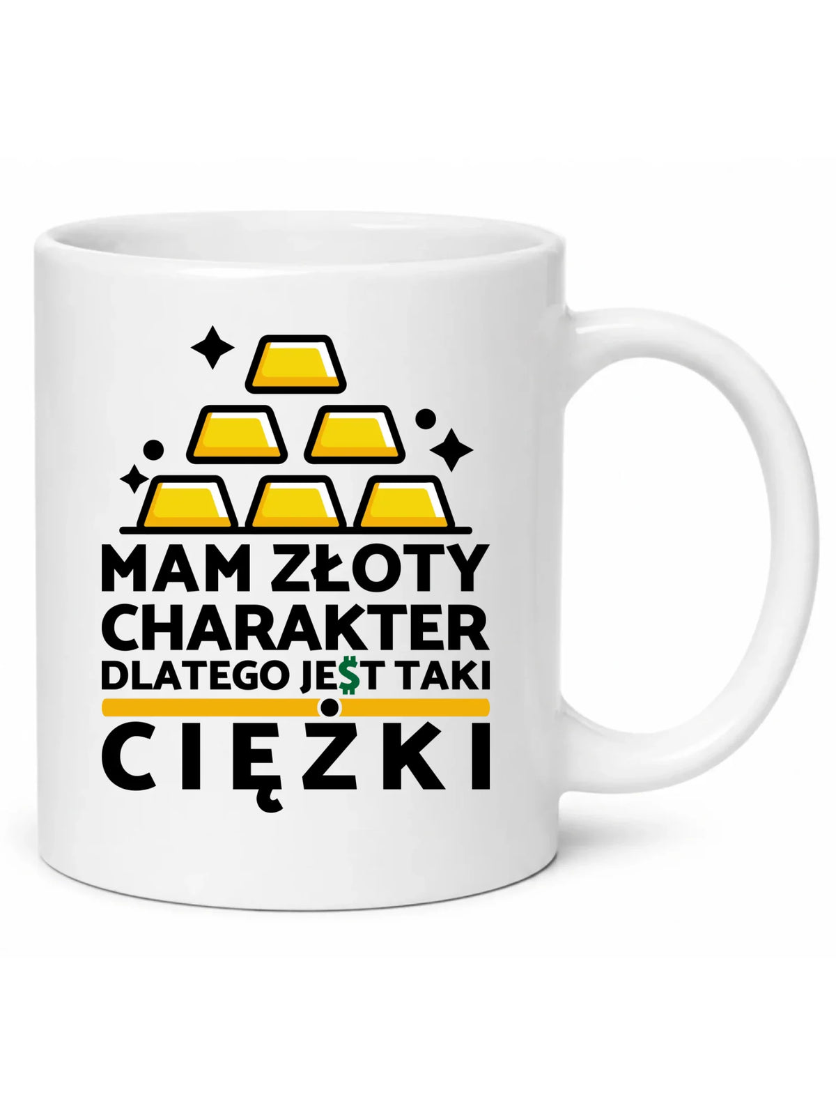 Kubek - prezent dla chłopaka - Złoty charakter DCH16