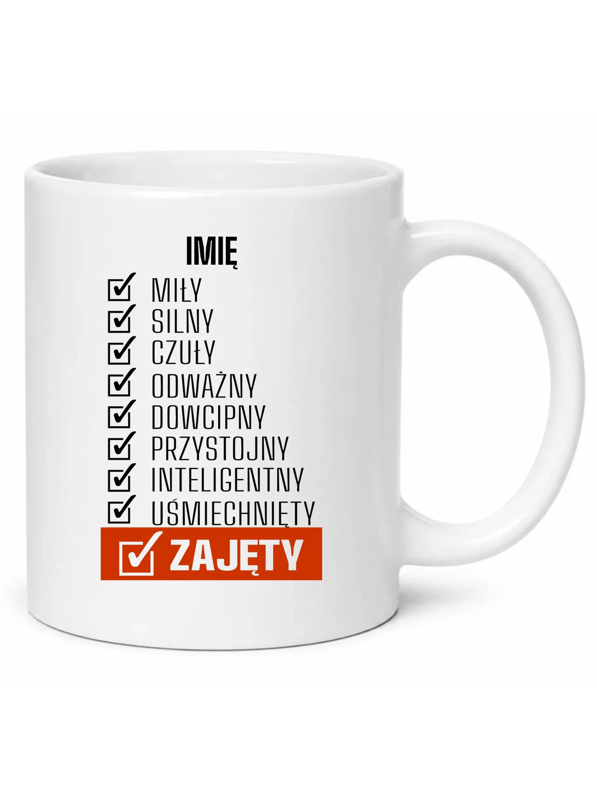 Kubek - Zajęty prezent dla chłopaka męża narzeczonego - personalizowany DCH05