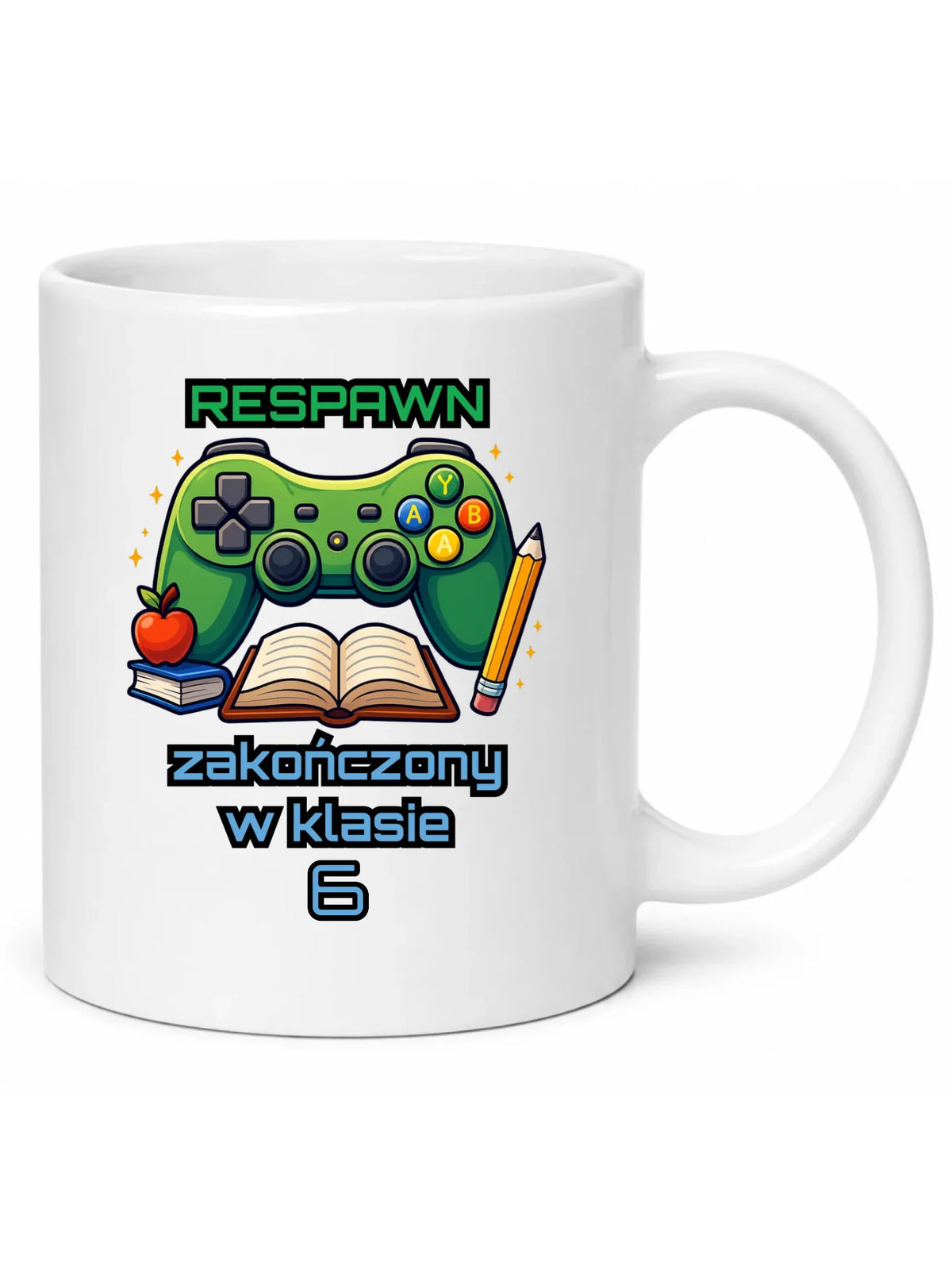 Kubek szkolny - Respawn - gamer do szkoły - personalizowany SZ18