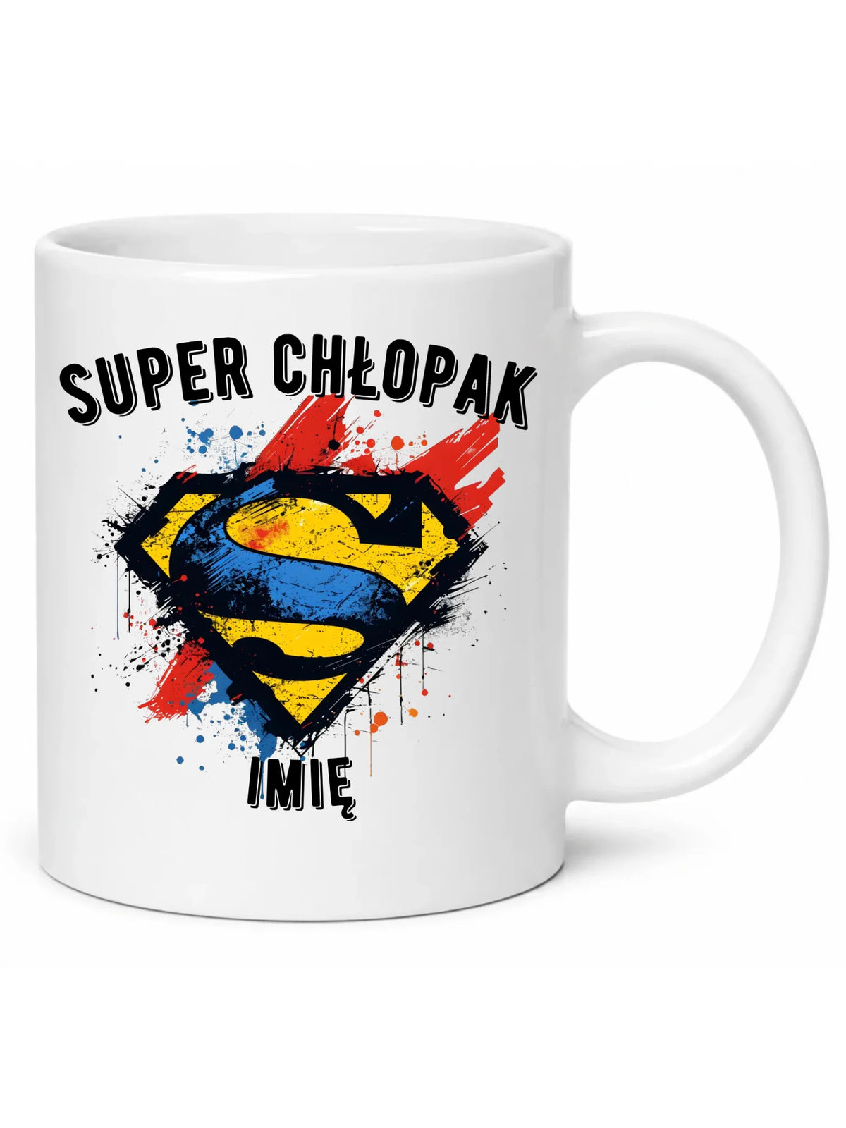 Kubek - prezent na Dzień Chłopaka - Super Chłopak - personalizowany DCH18