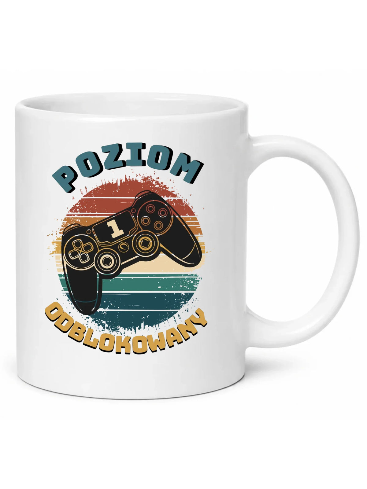 Kubek szkolny - Poziom odblokowany - gamer do szkoły - personalizowany SZ01