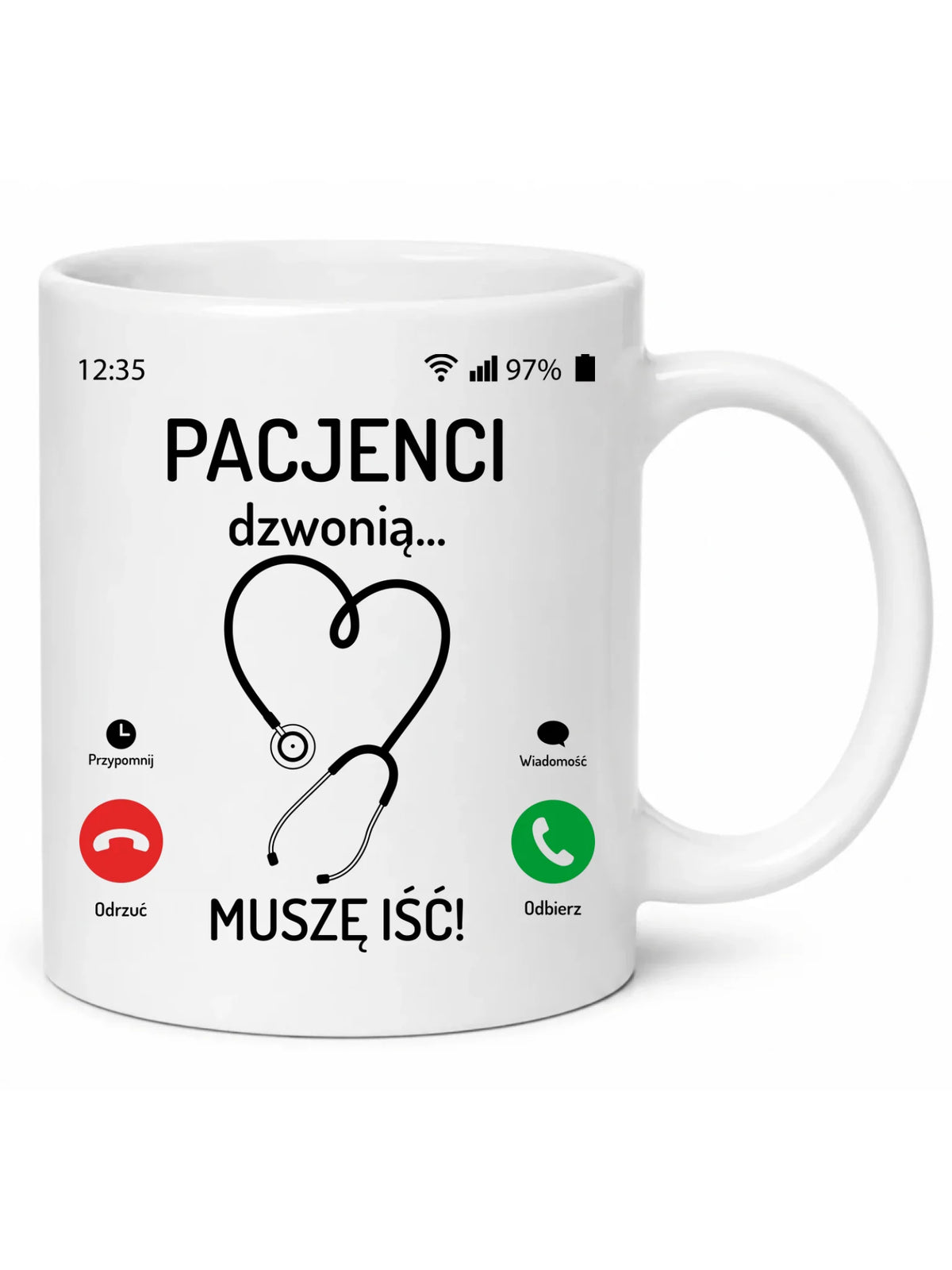 Kubek dla lekarza - Pacjenci dzwonią muszę iść ZL06